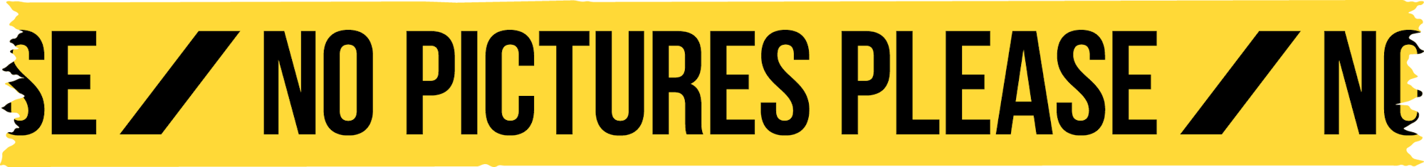 No Pictures Please Logo