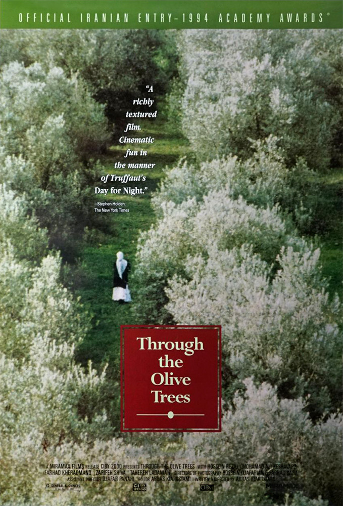 Poster to the movie "Through the Olive Trees" #1098087