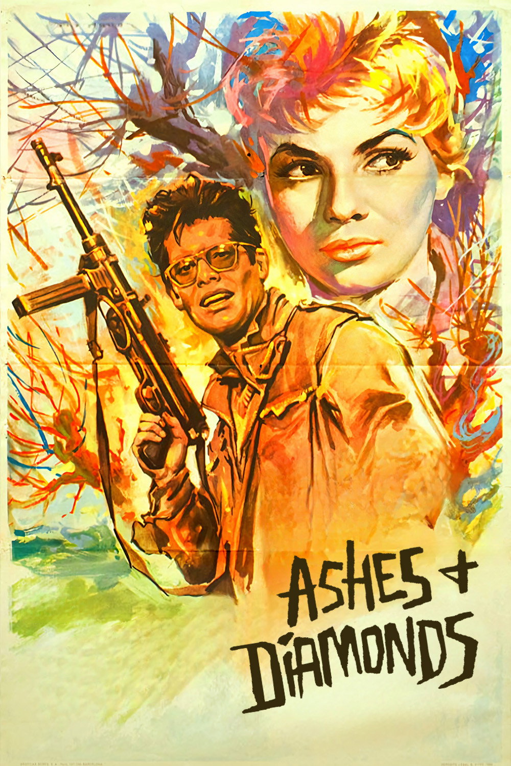 Poster to the movie "Ashes and Diamonds" #1060547