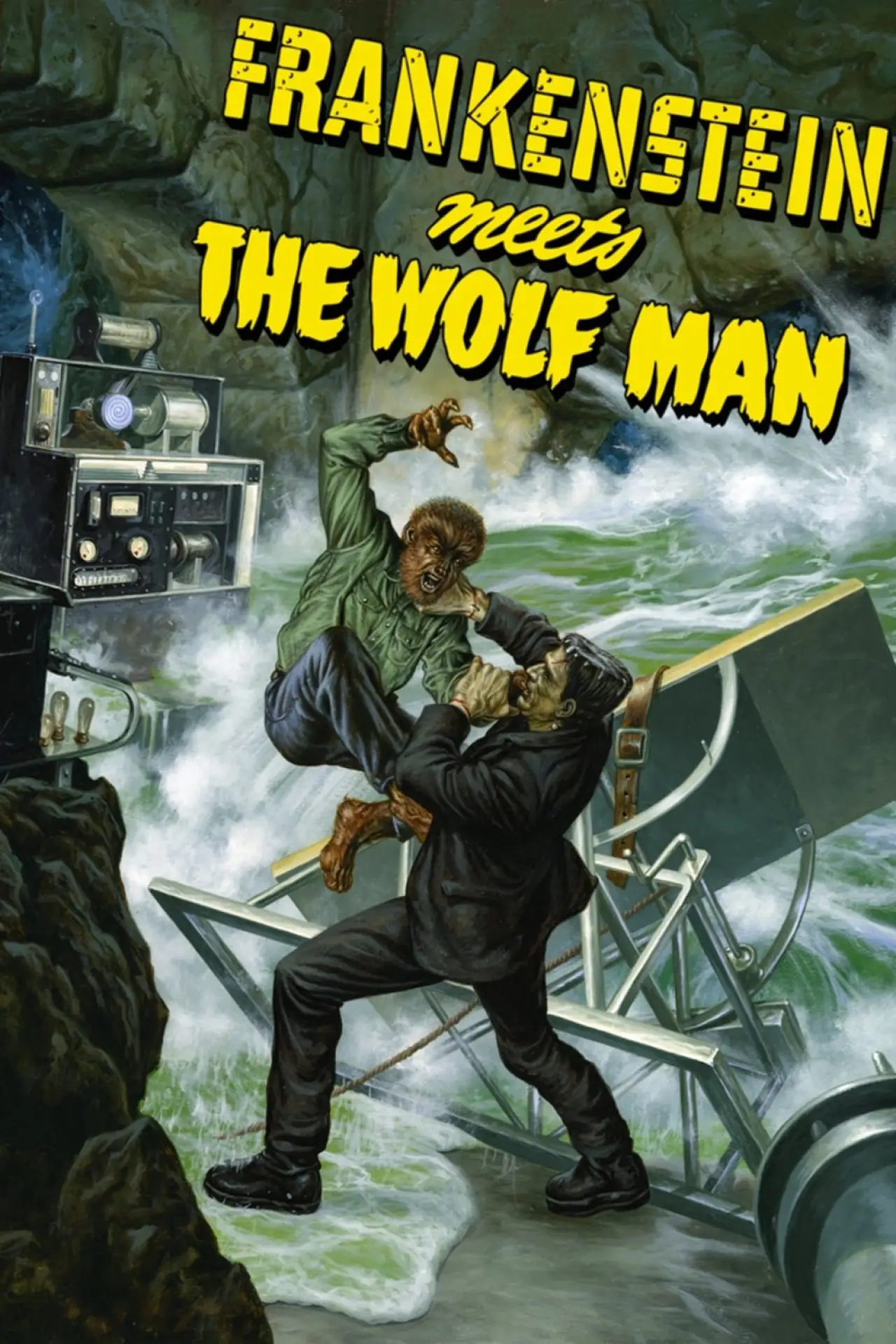 Movie poster "Frankenstein Meets the Wolf Man"