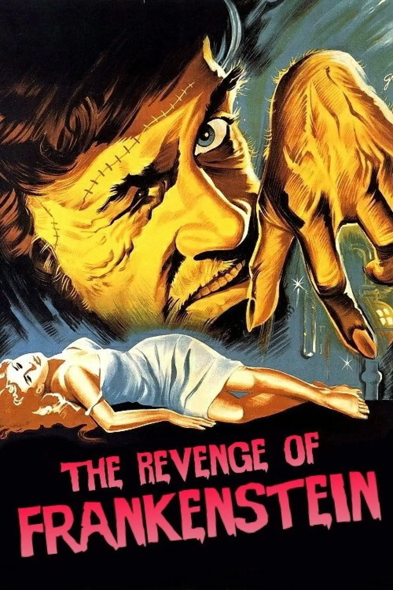 Movie poster "The Revenge of Frankenstein"