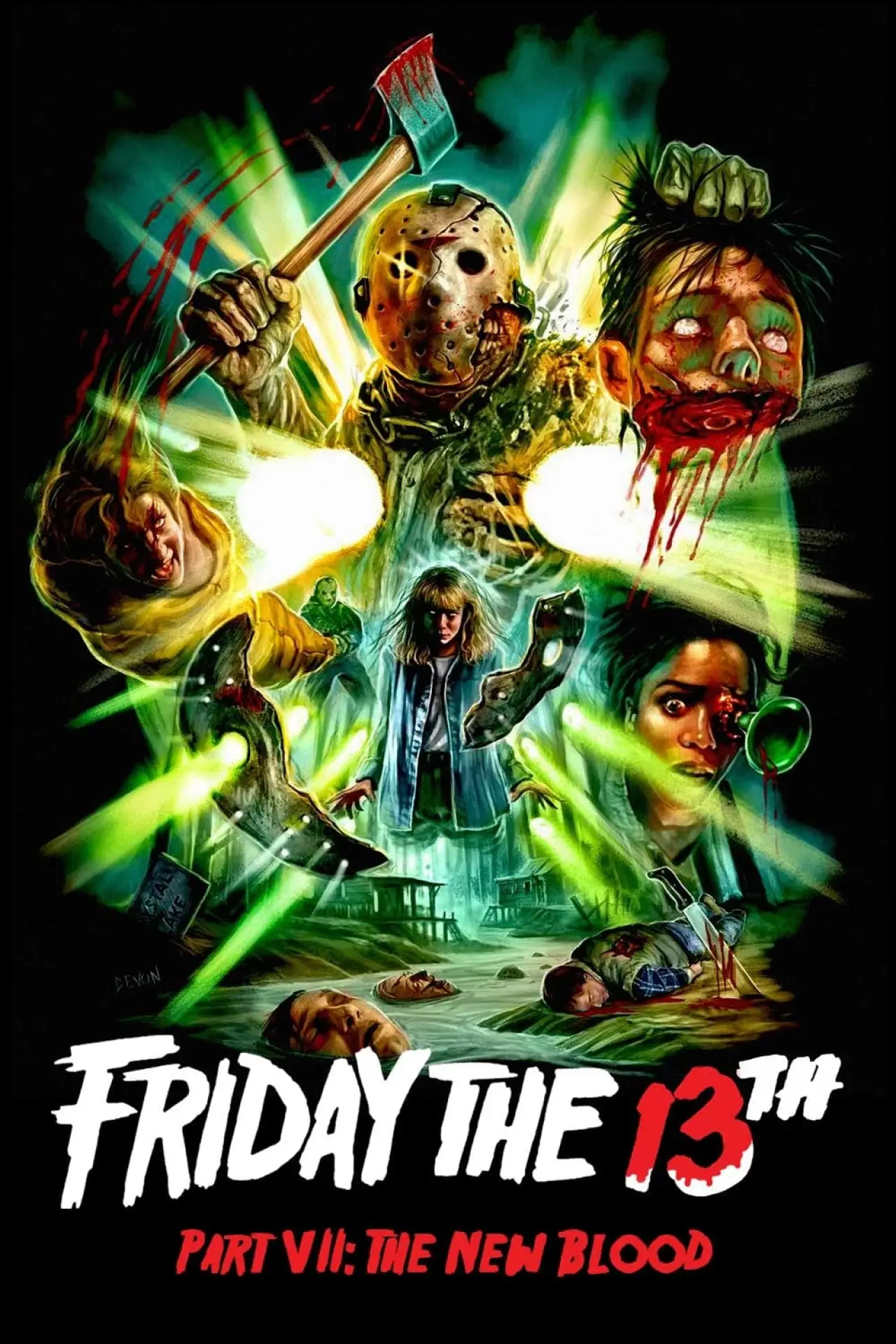 Movie poster "Friday the 13th Part VII - The New Blood"