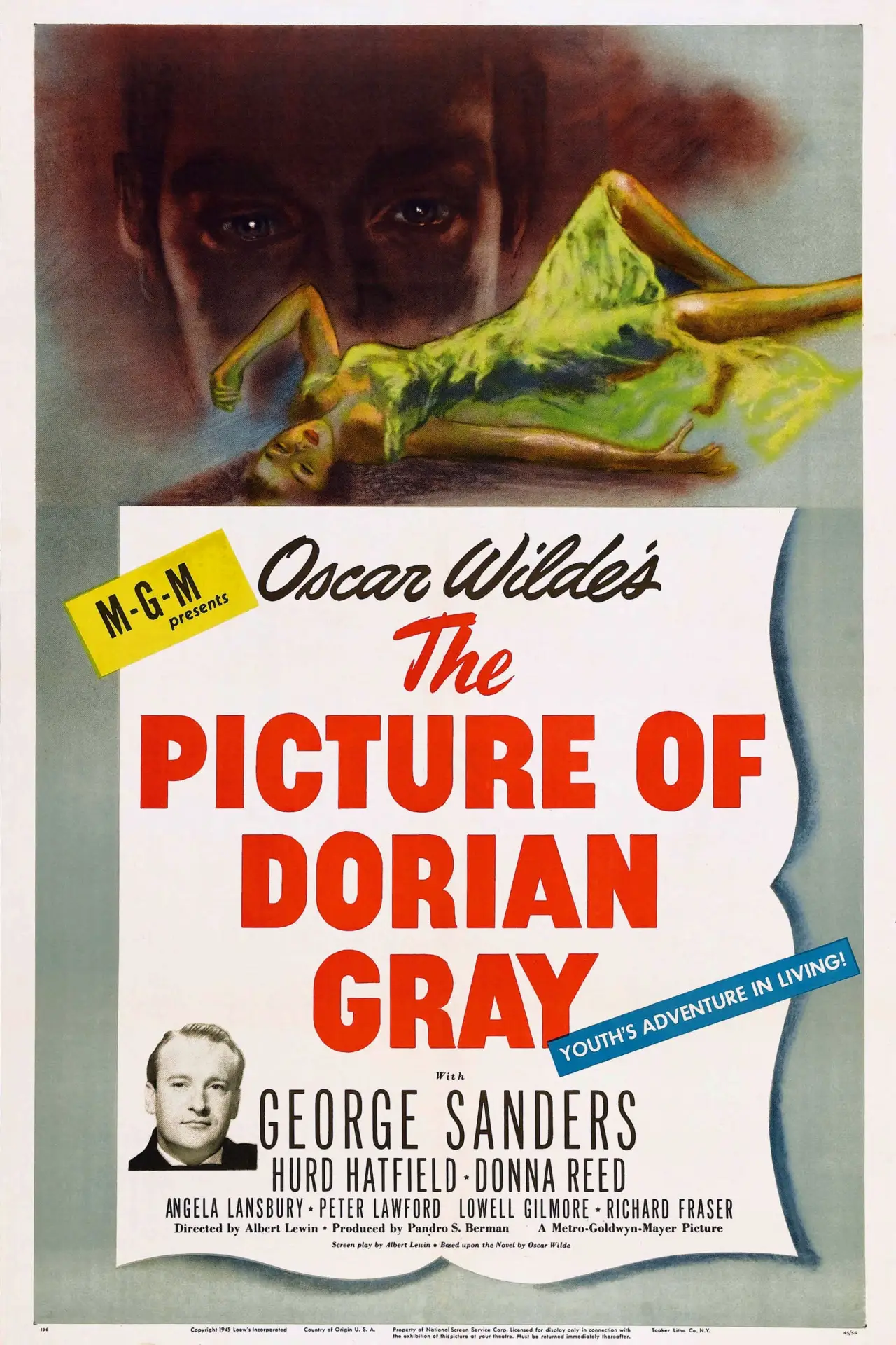 Movie poster "The Picture of Dorian Gray"