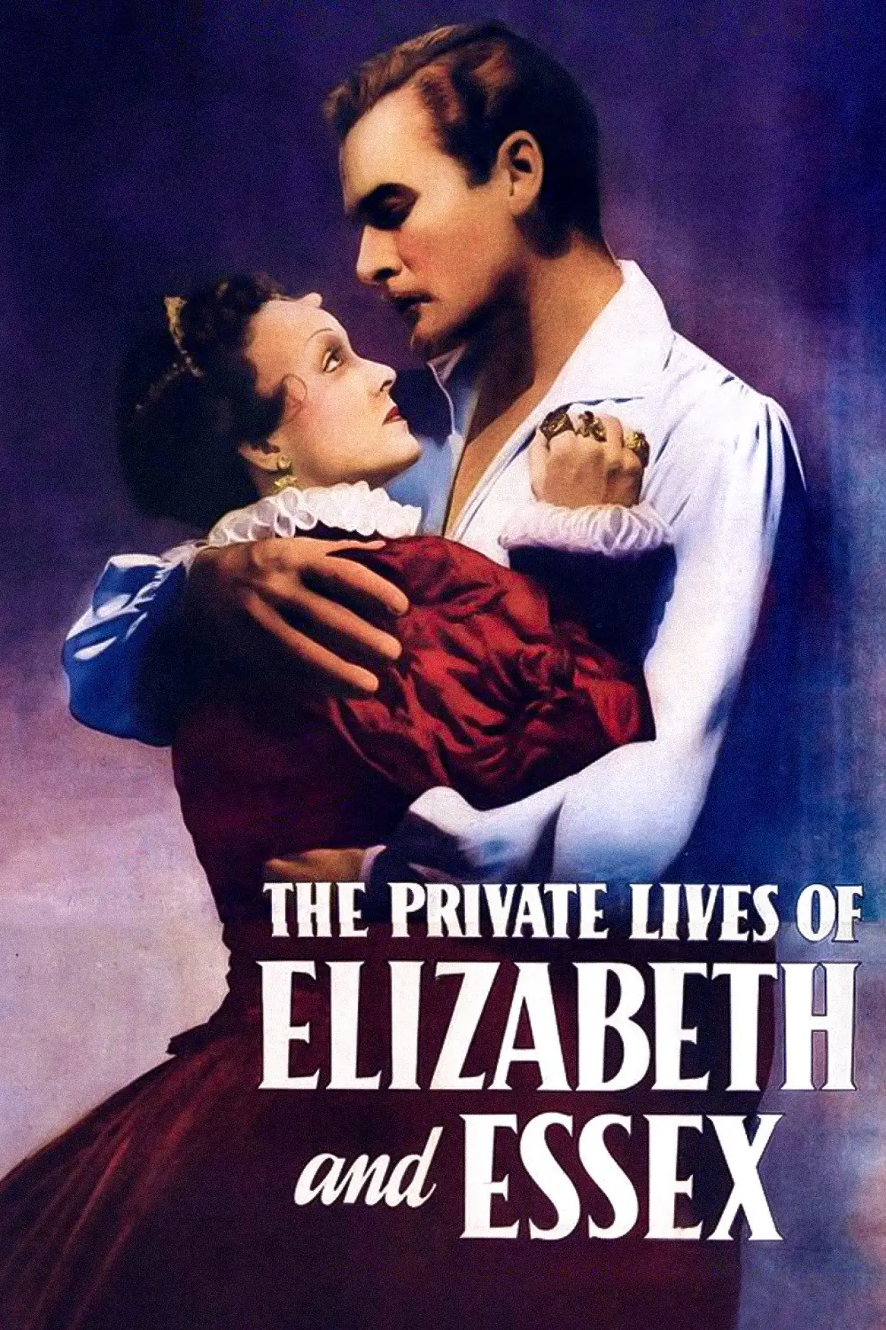 Movie poster "The Private Lives of Elizabeth and Essex"