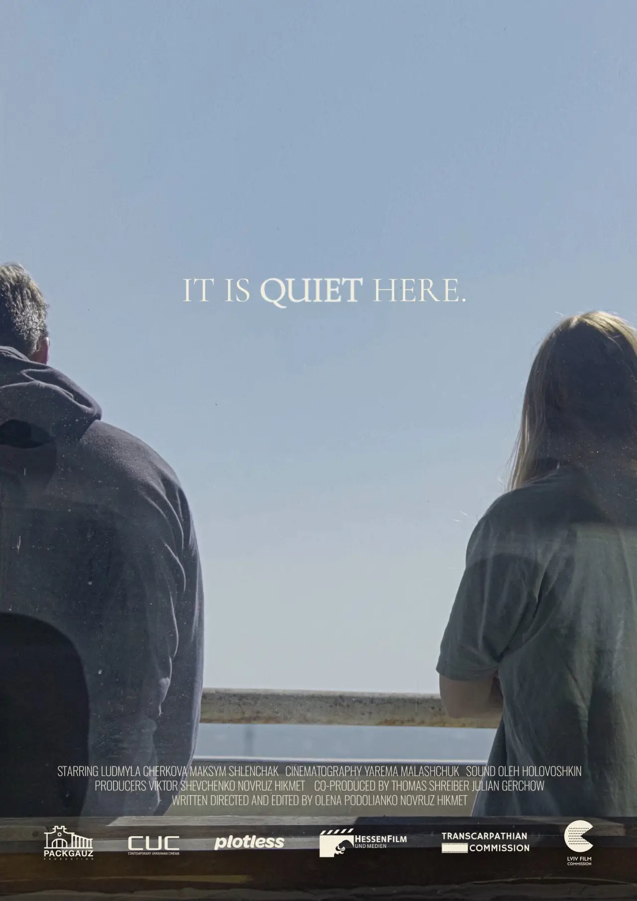 Movie poster "It Is Quiet Here"