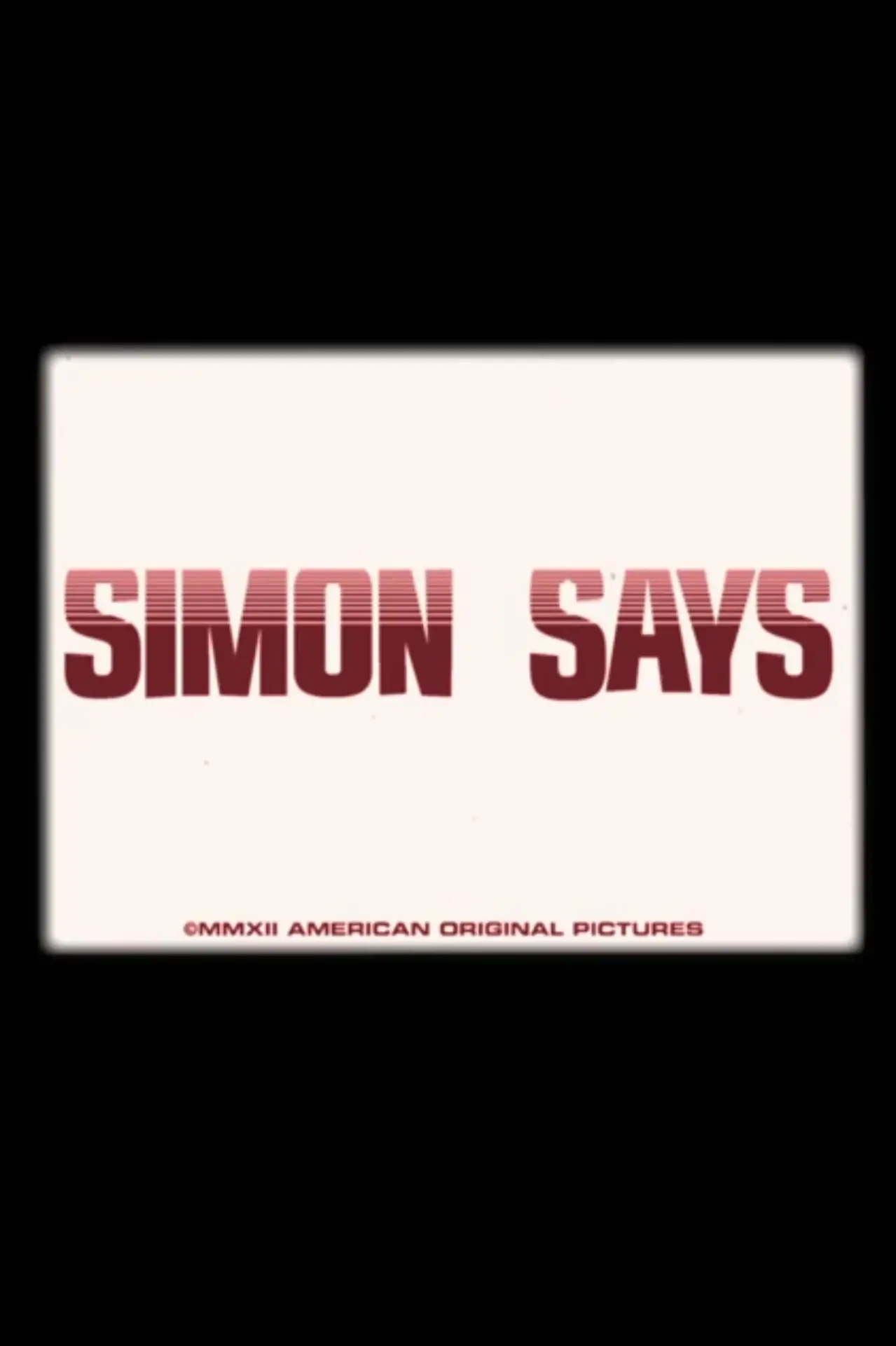 Movie poster "Simon Says"