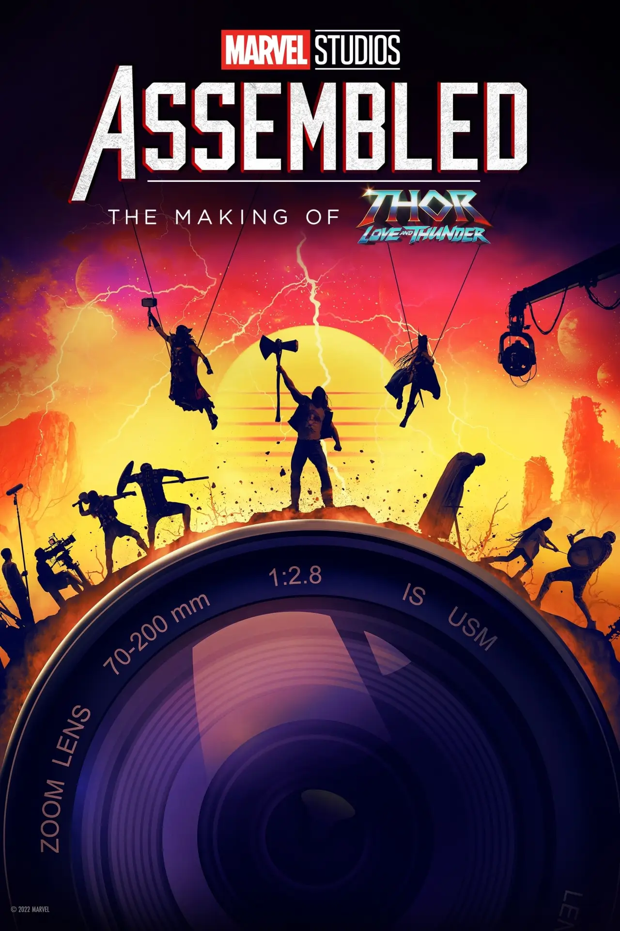 Movie poster "Marvel Studios Assembled: The Making of Thor: Love and Thunder"