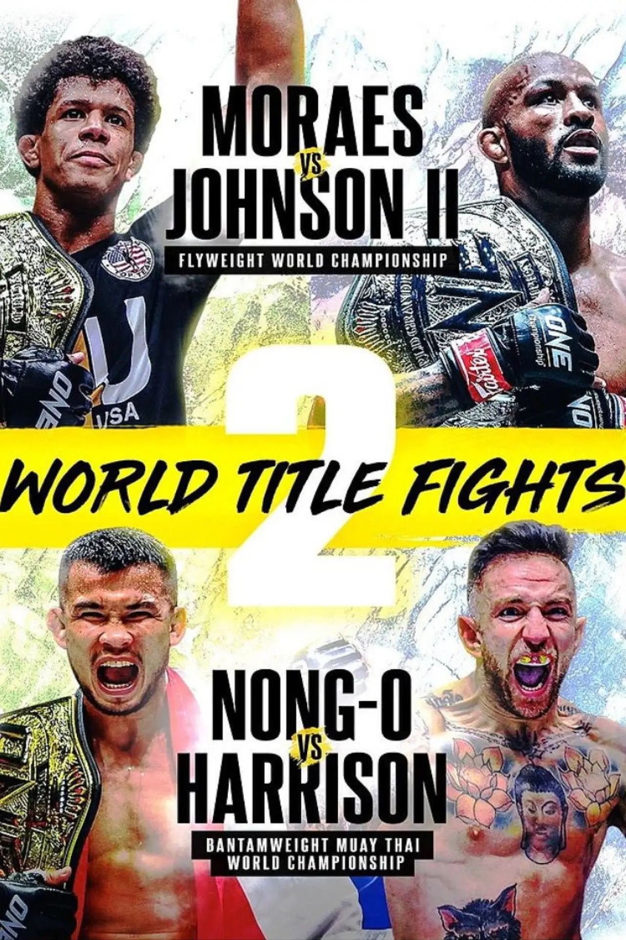 Movie poster "ONE on Prime Video 1: Moraes vs. Johnson II"