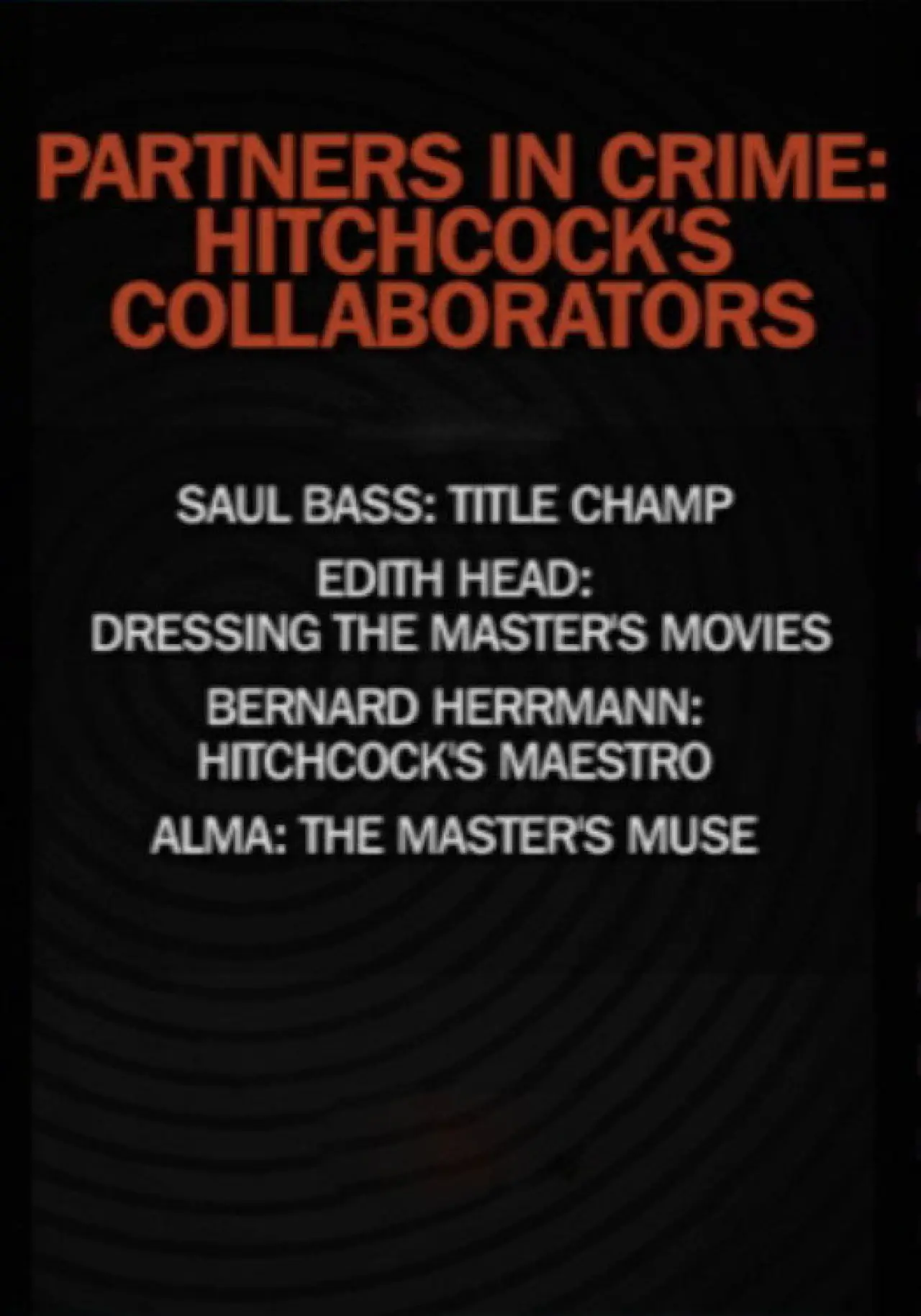 Movie poster "Partners in Crime: Hitchcock