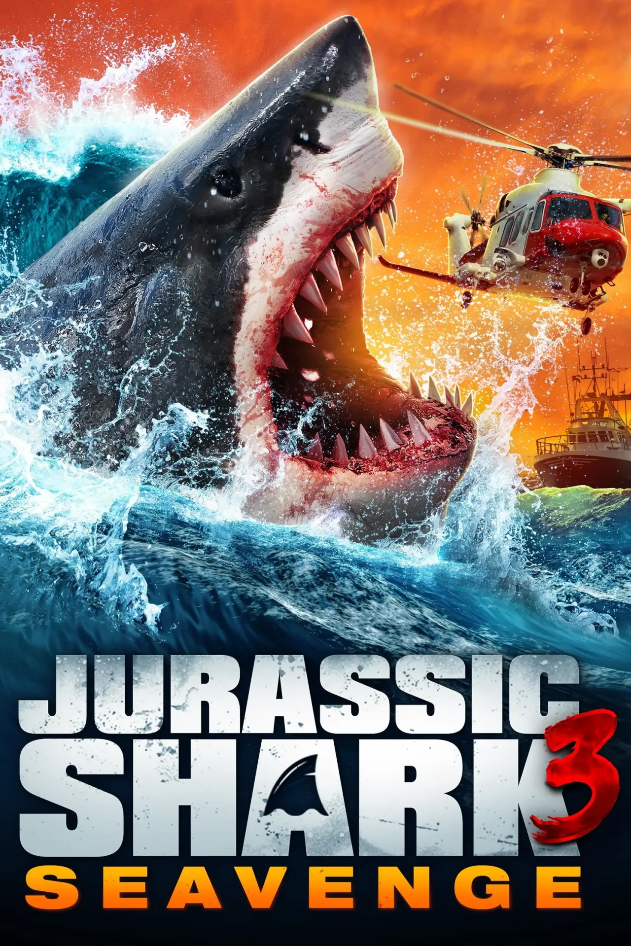 Movie poster "Jurassic Shark 3: Seavenge"