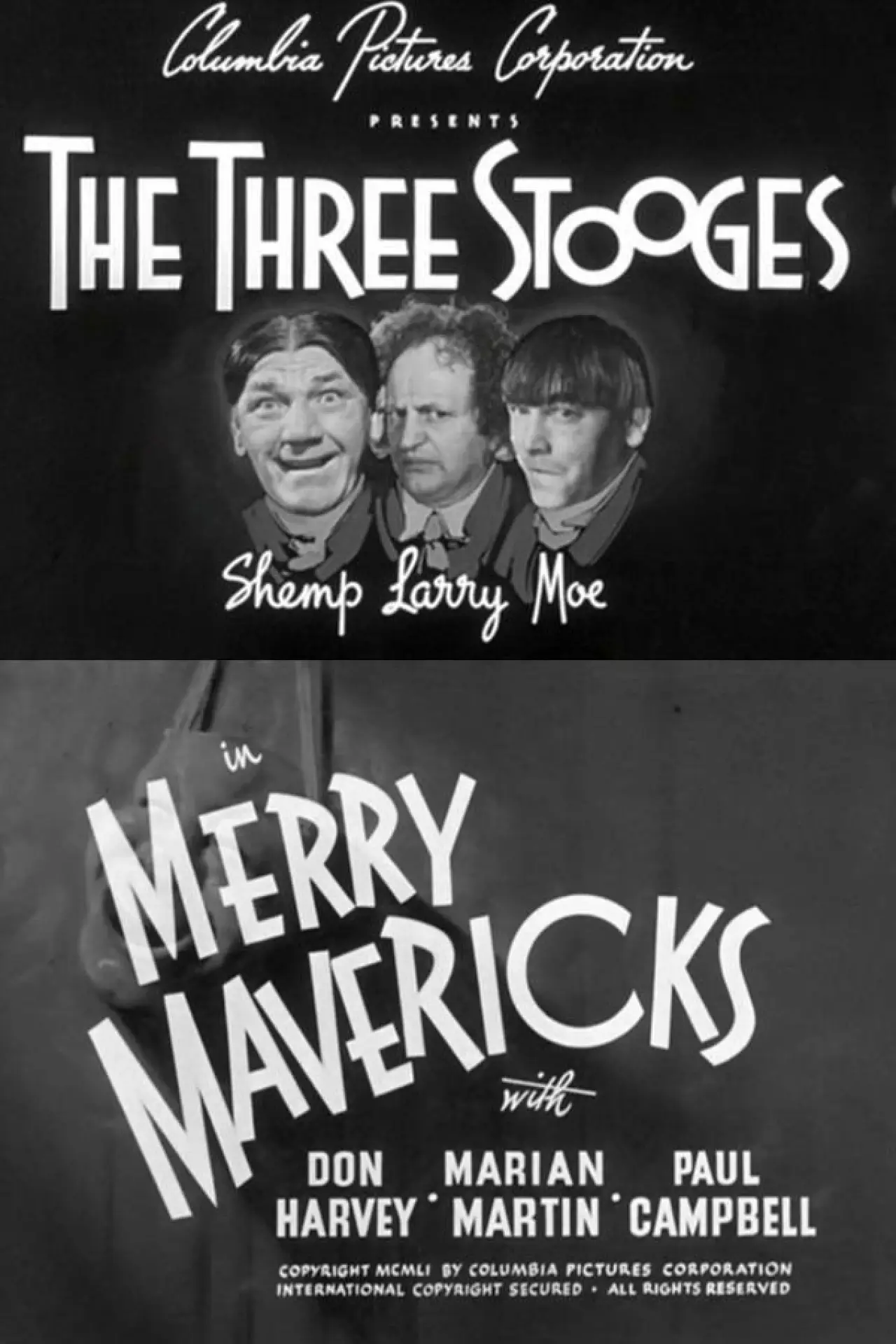 Movie poster "Merry Mavericks"