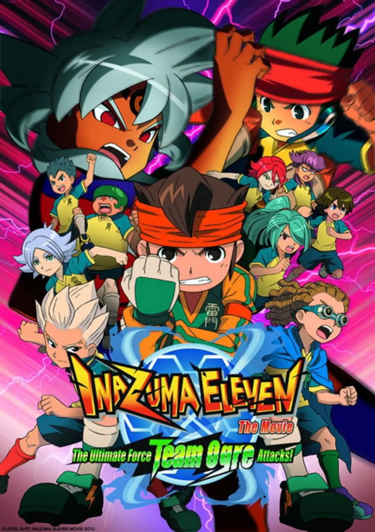 Movie poster "Inazuma Eleven the Movie: The Ultimate Force, Team Ogre, Attacks!"