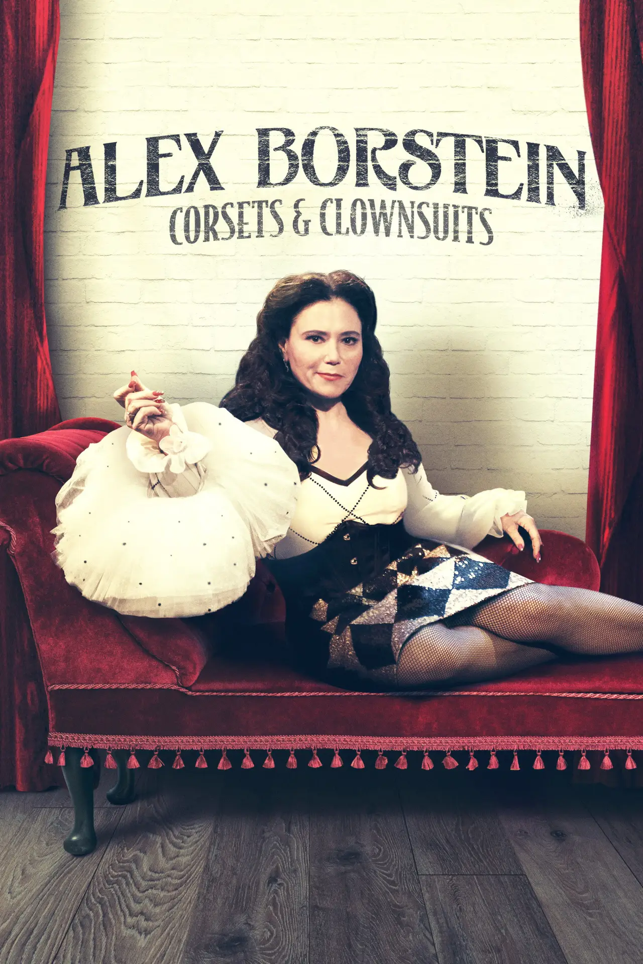 Movie poster "Alex Borstein: Corsets & Clown Suits"