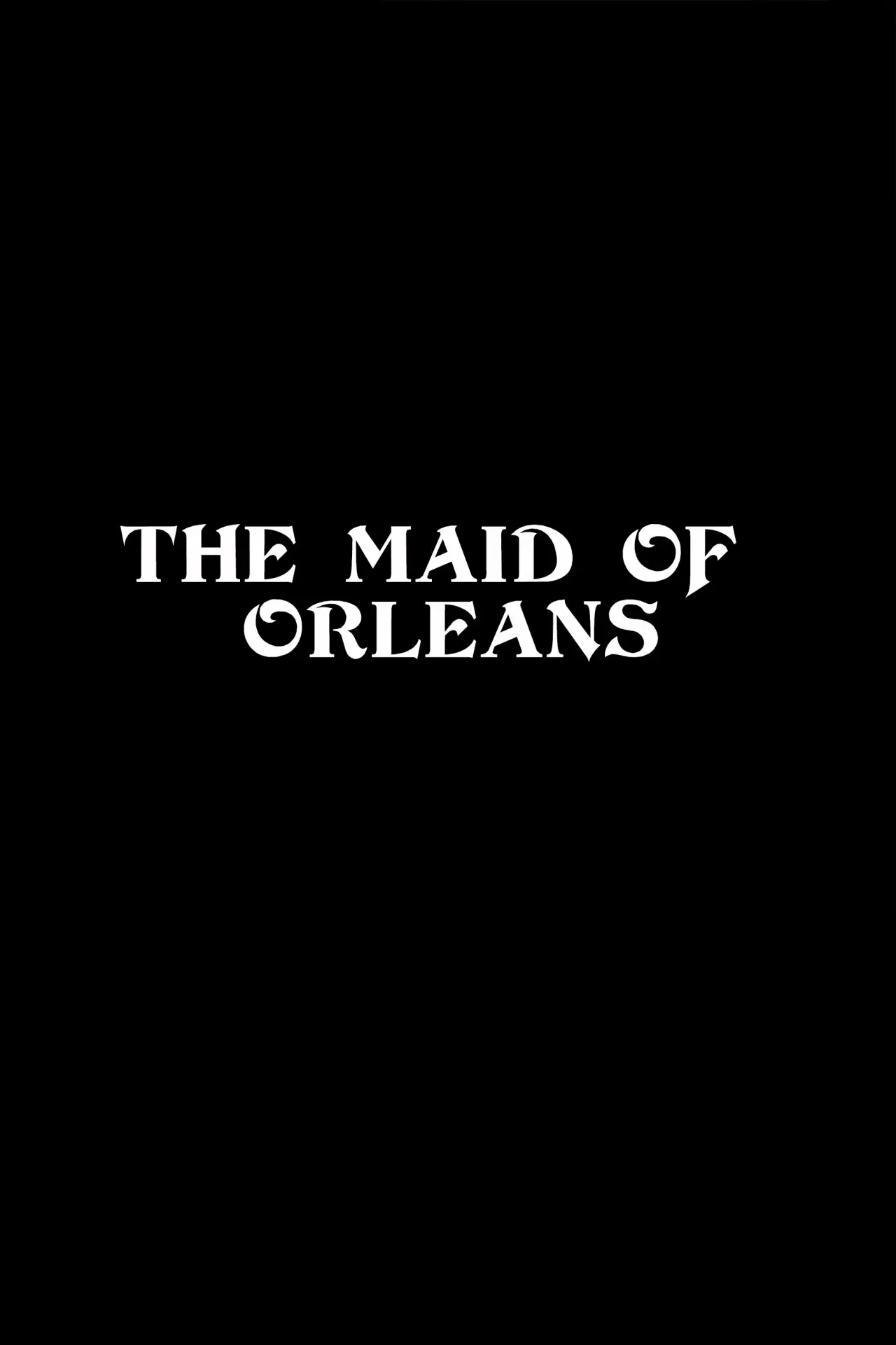 Movie poster "The Maid of Orleans"