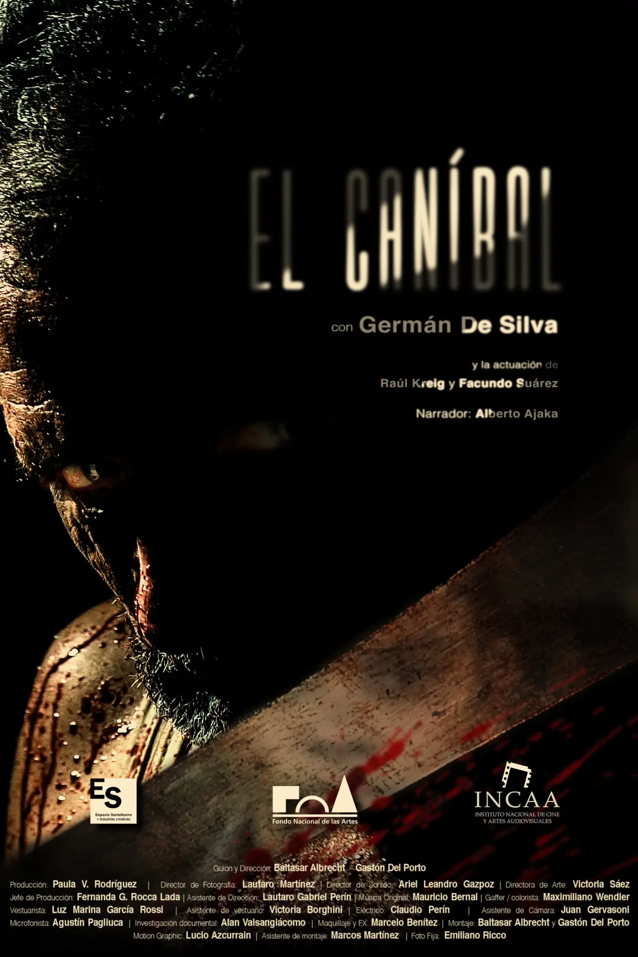 Movie poster "El caníbal"