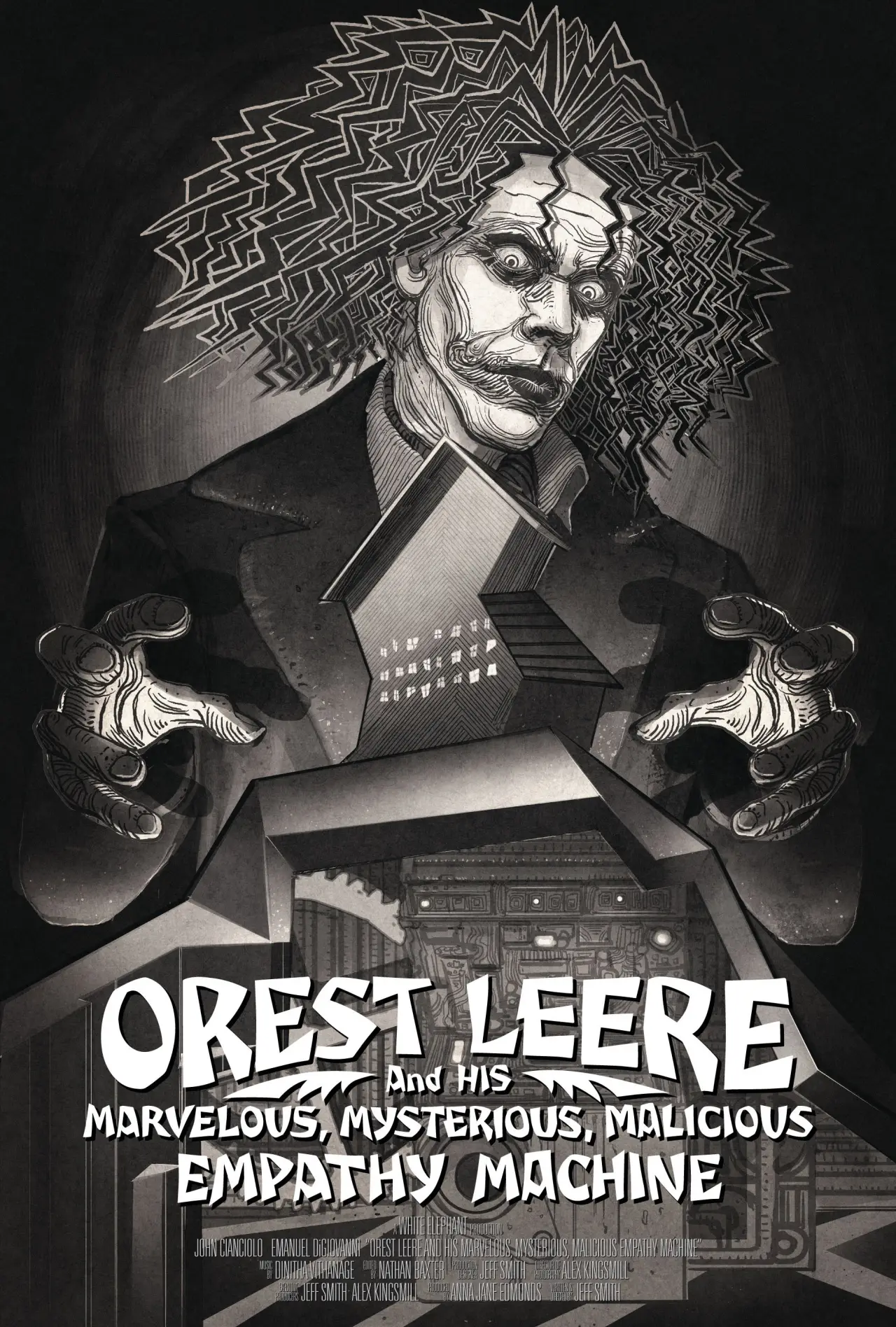 Movie poster "Orest Leere and His Marvelous, Mysterious, Malicious Empathy Machine"