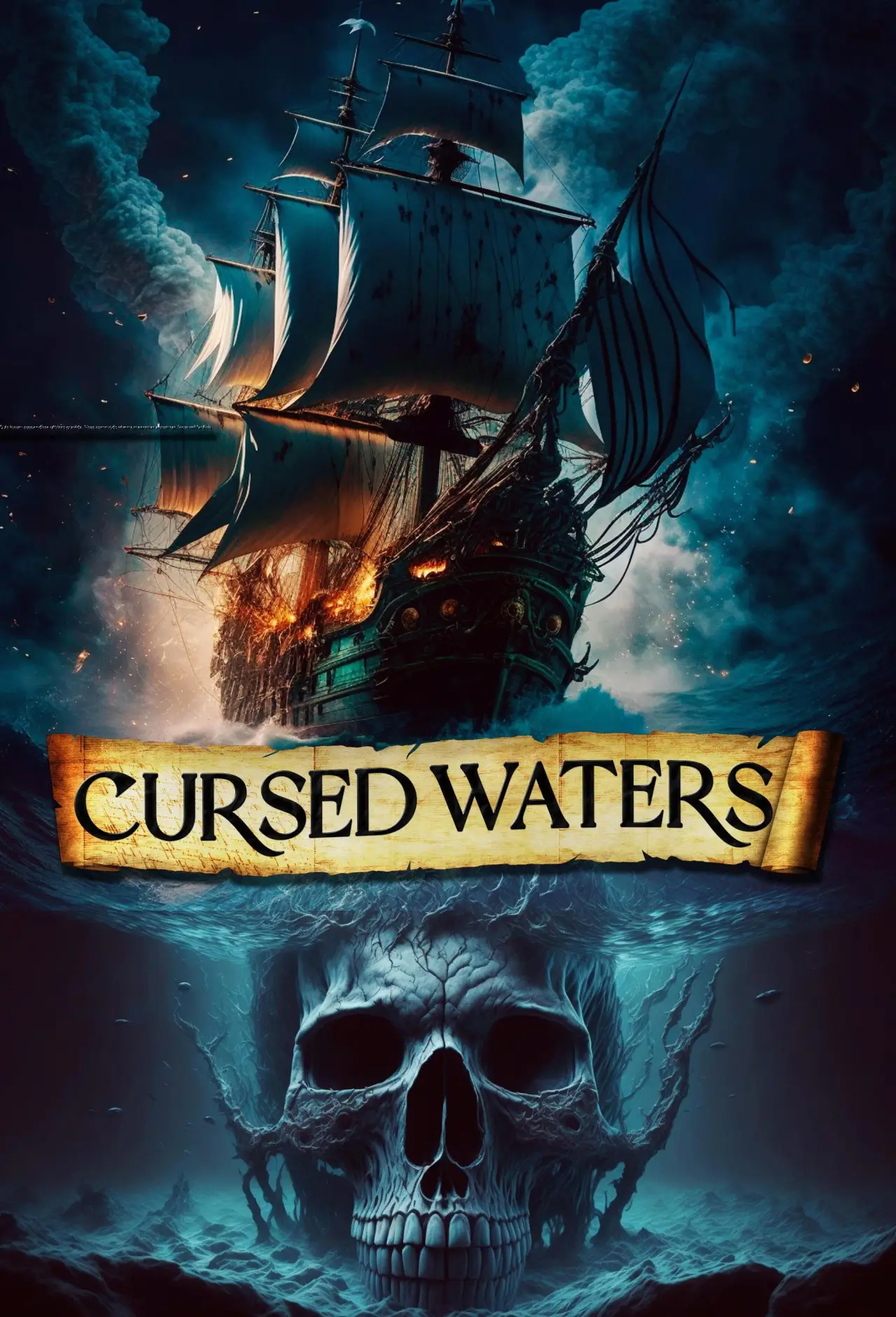 Movie poster "Cursed Waters"