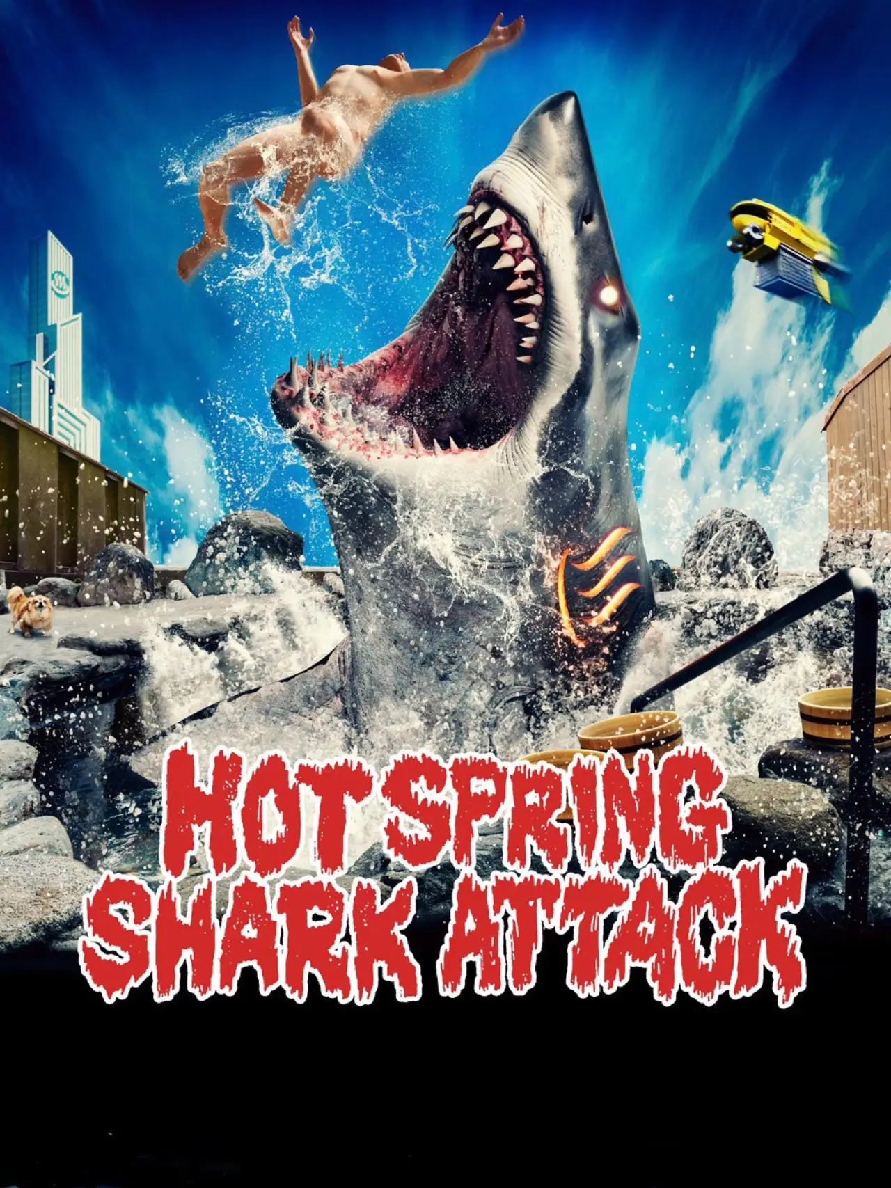 Movie poster "Hot Spring Shark Attack"