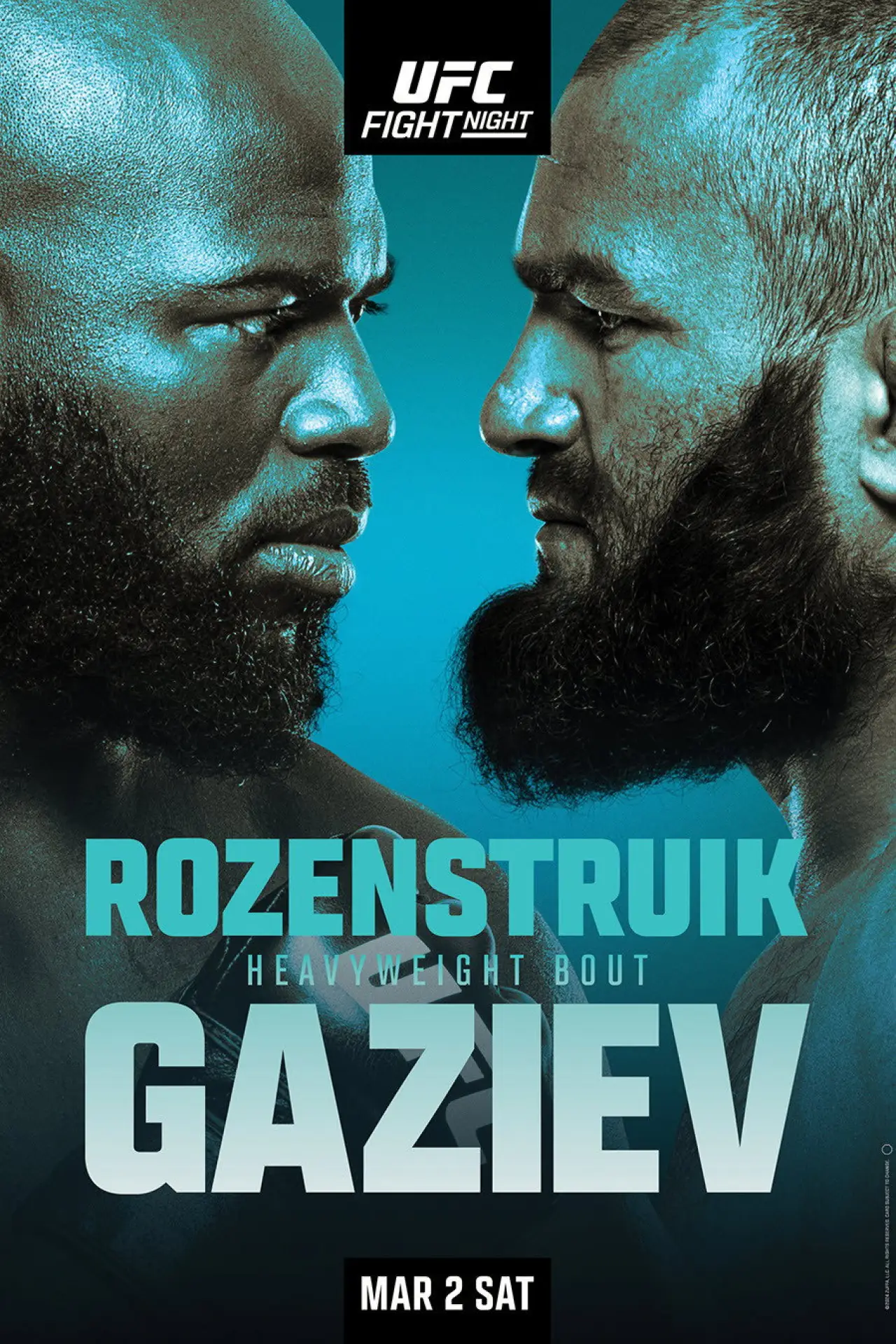 Movie poster "UFC Fight Night 238: Rozenstruik vs. Gaziev"