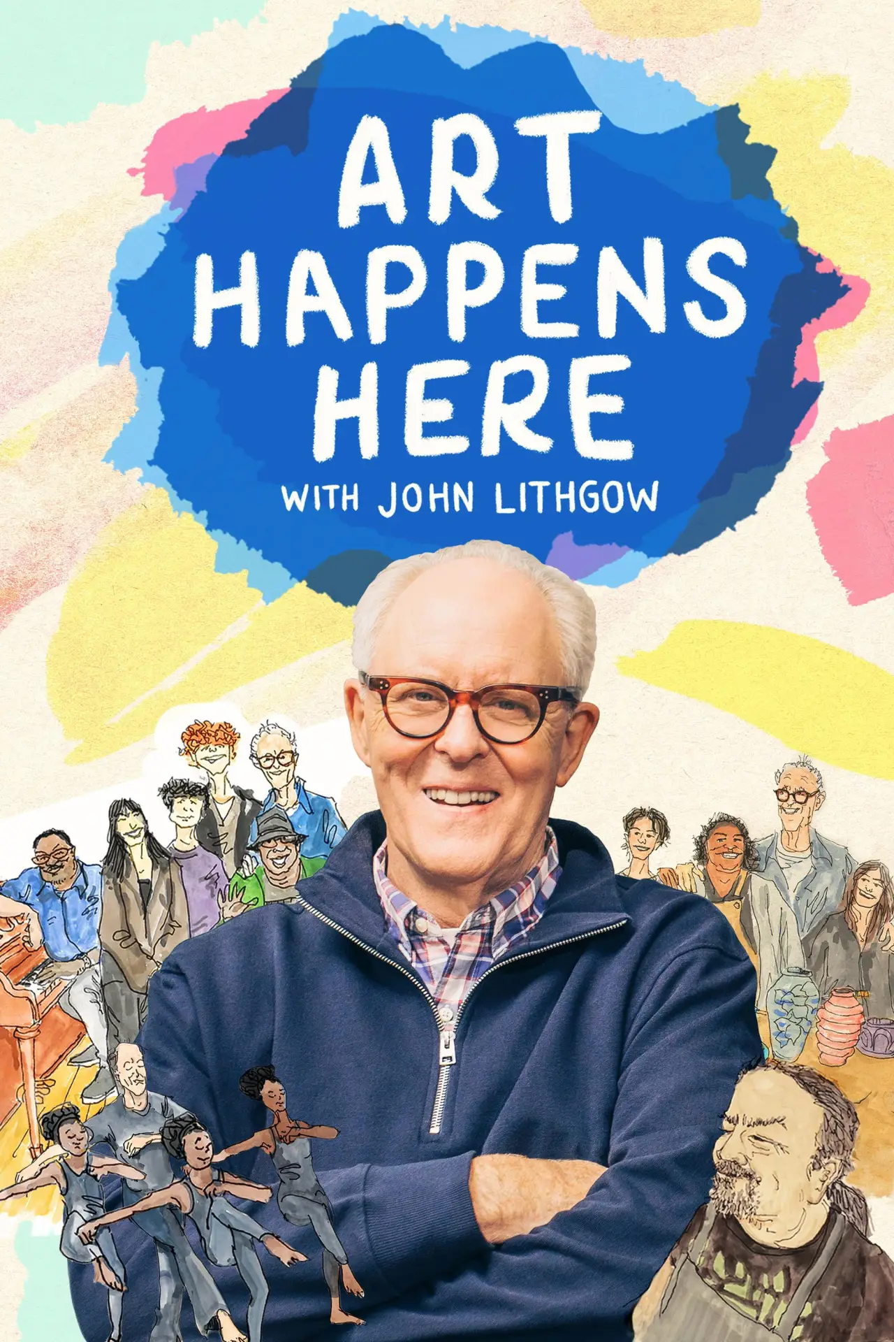 Movie poster "Art Happens Here with John Lithgow"
