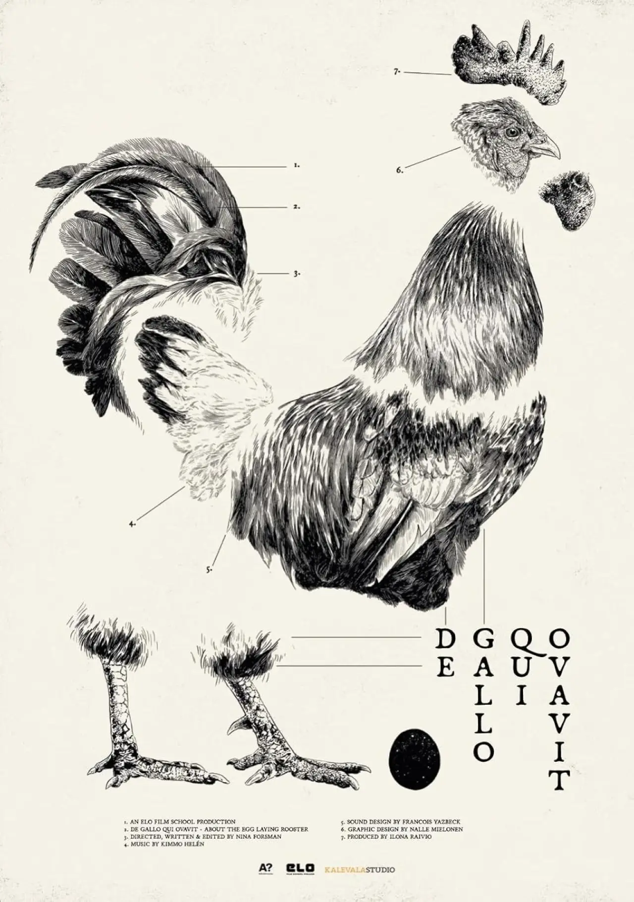 Movie poster "De Gallo Qui Ovavit"
