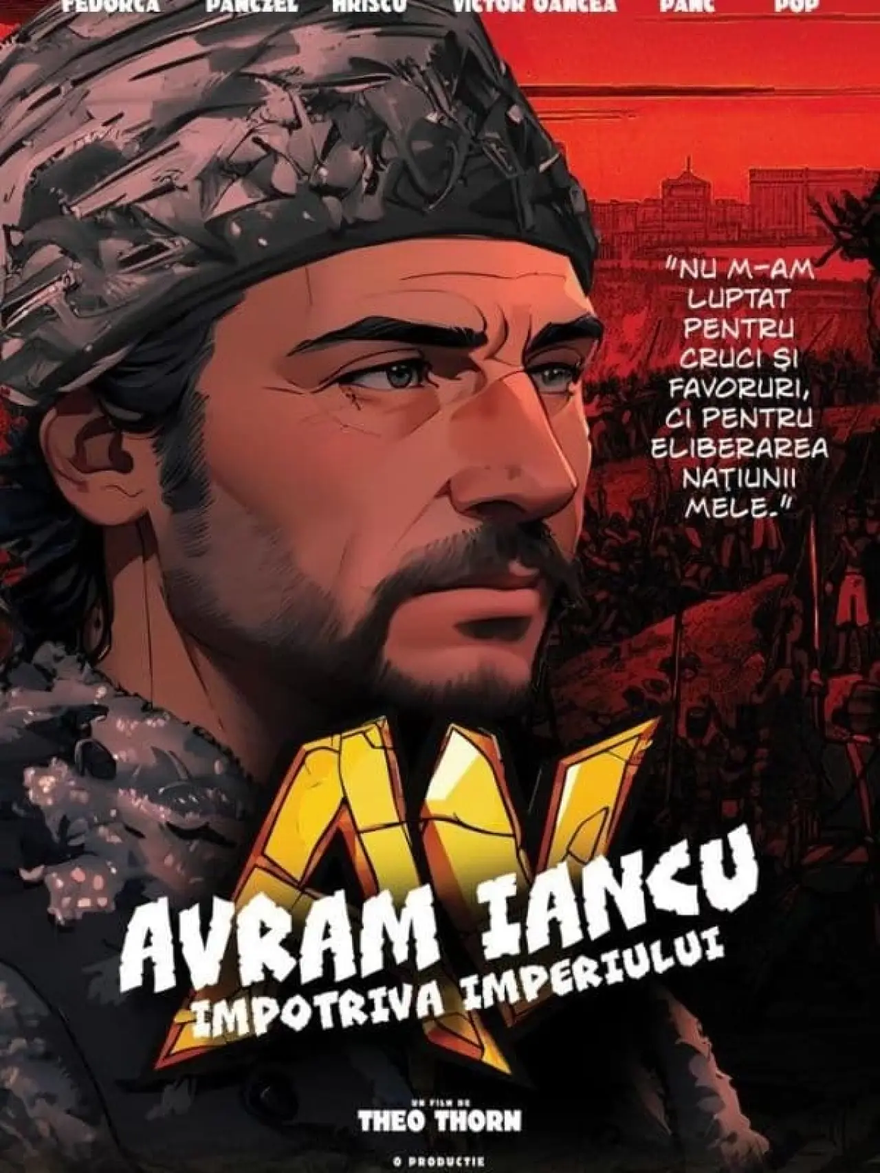 Movie poster "Avram Iancu împotriva imperiului"