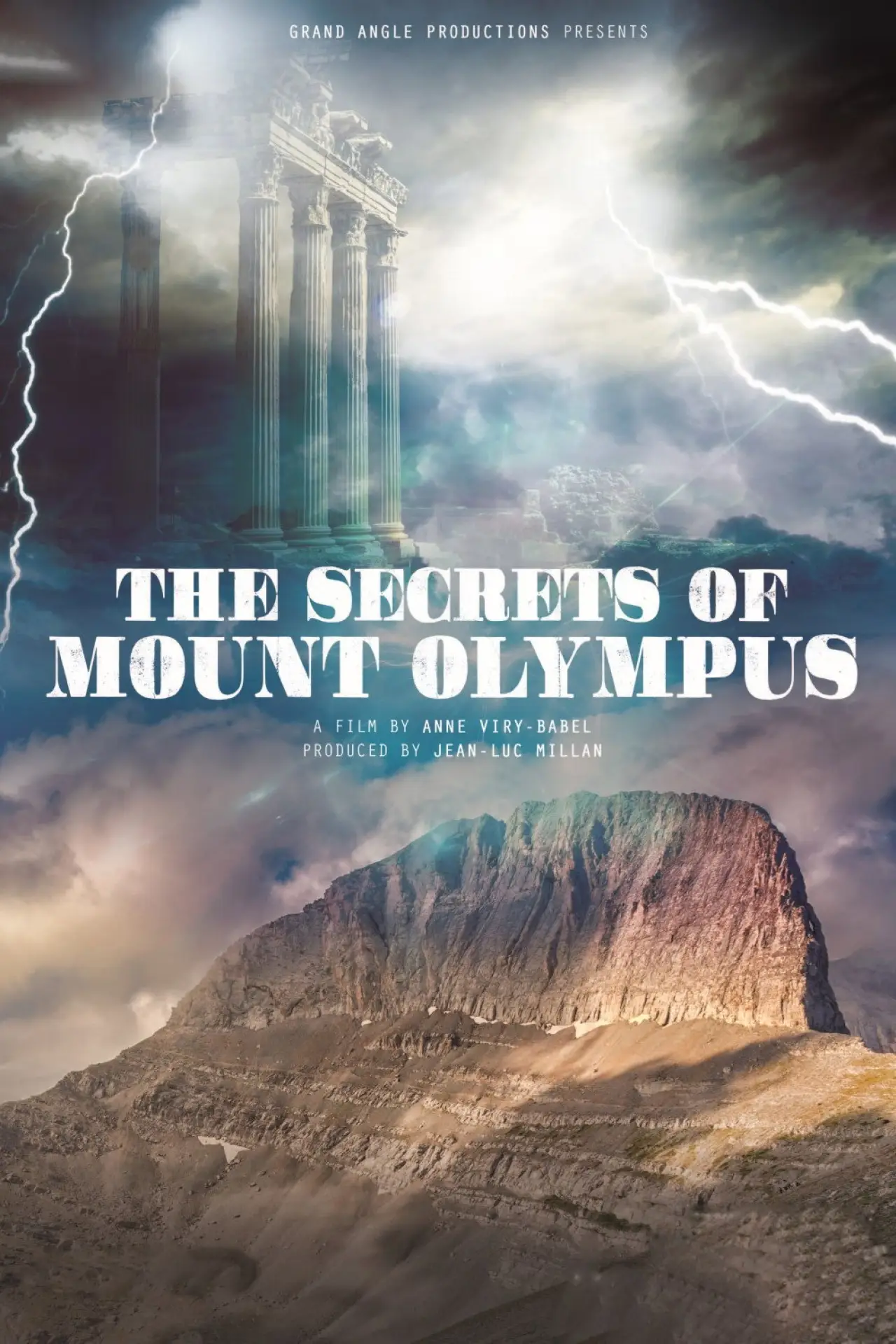 Movie poster "Les secrets du mont Olympe"