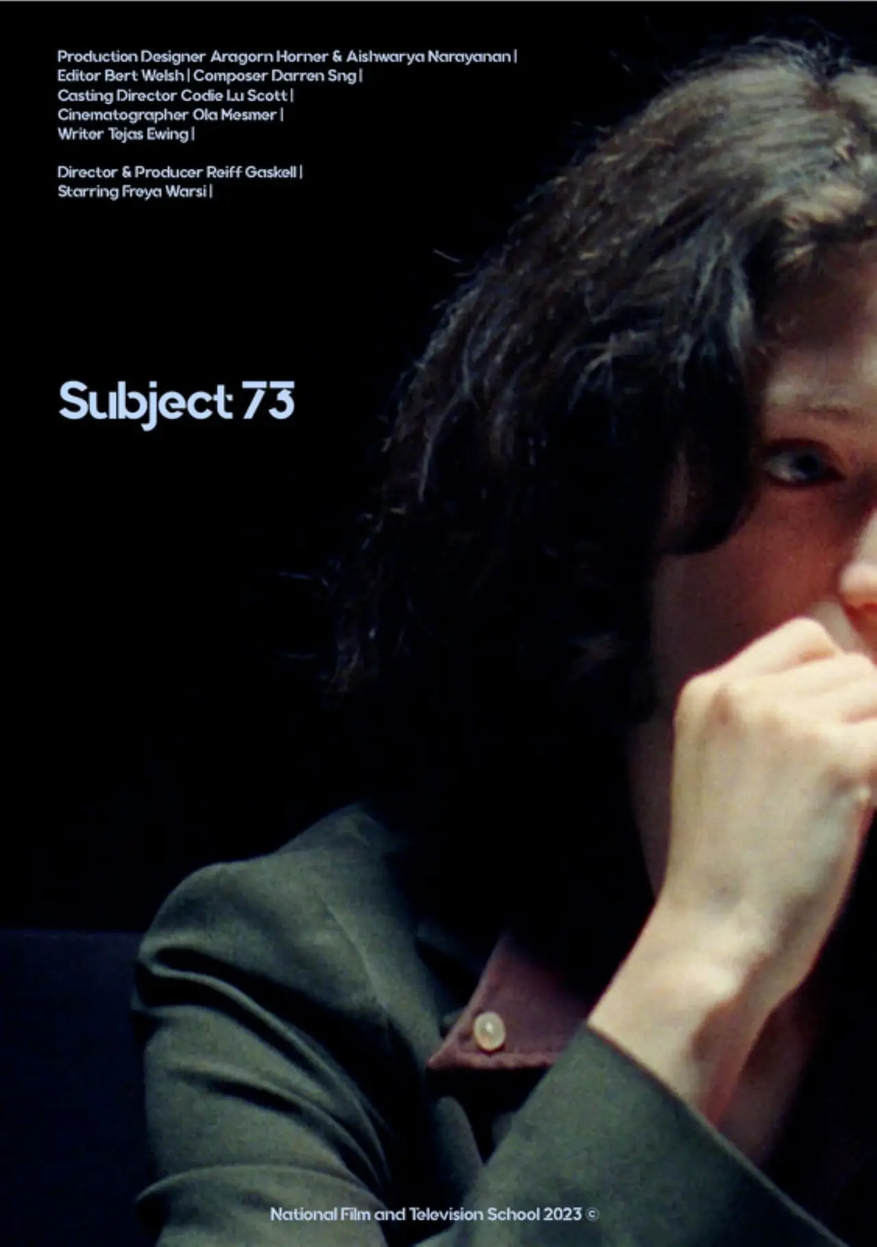 Movie poster "Subject 73"