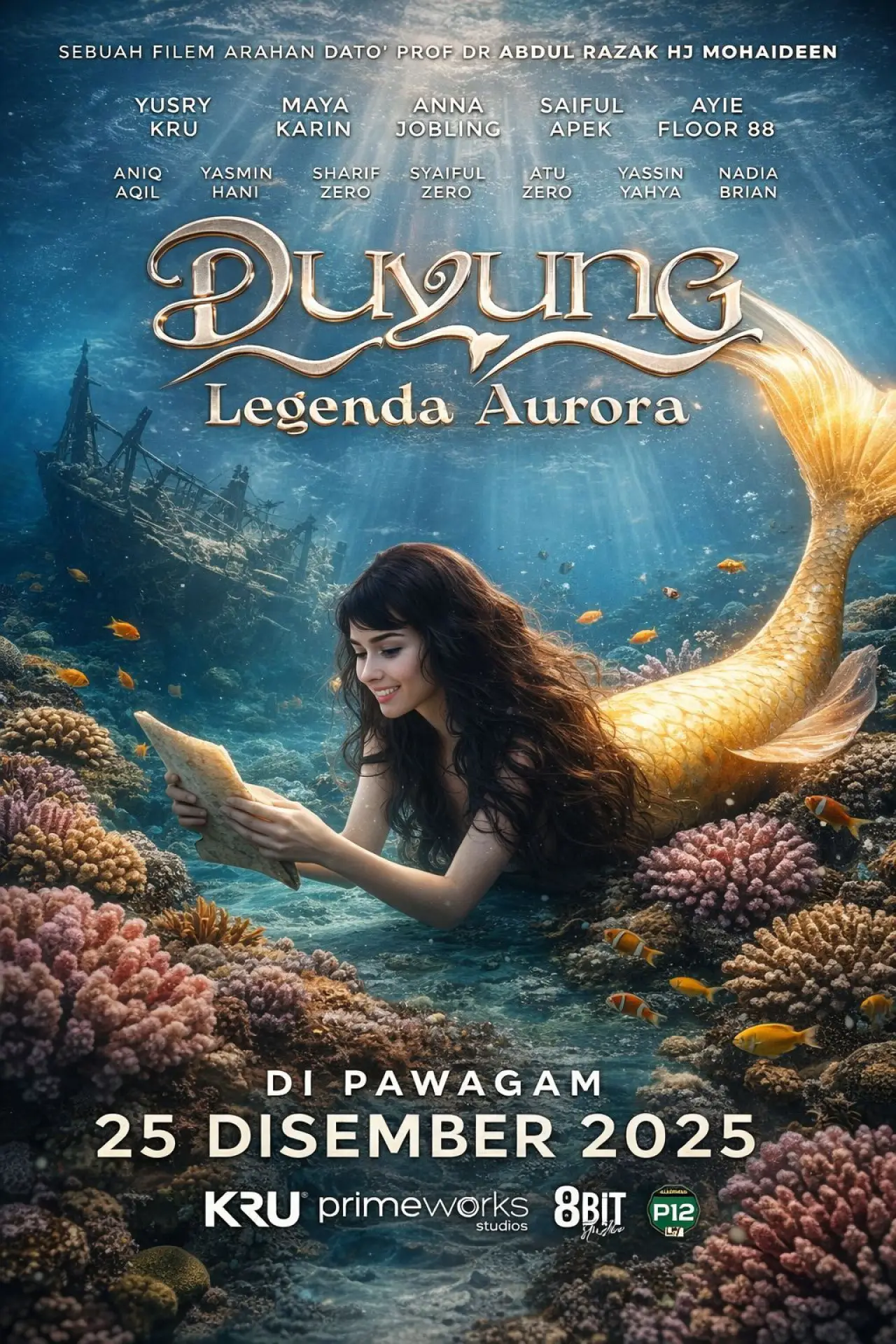 Movie poster "Duyung: Legenda Aurora"