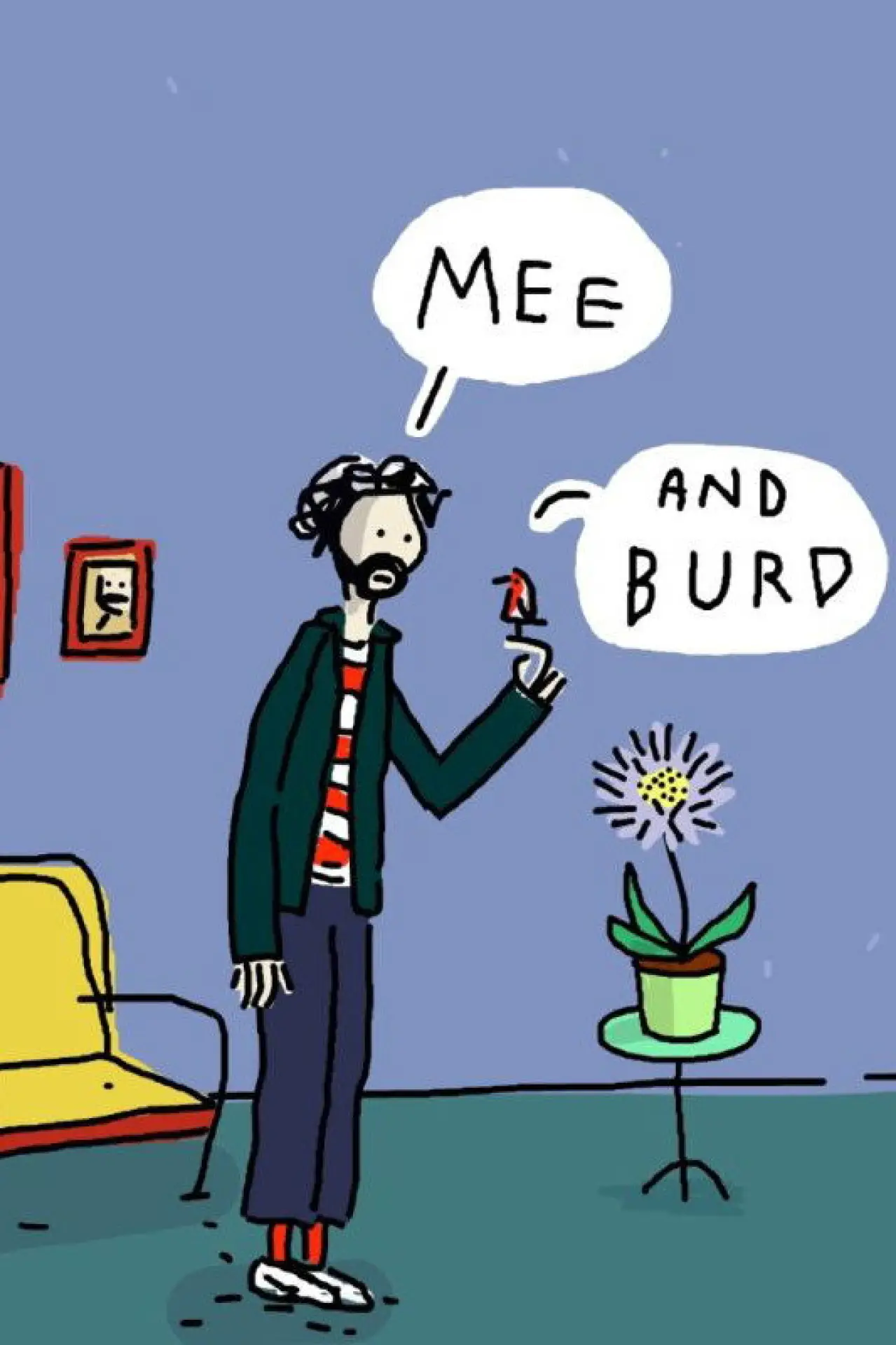 Movie poster "Mee and Burd"