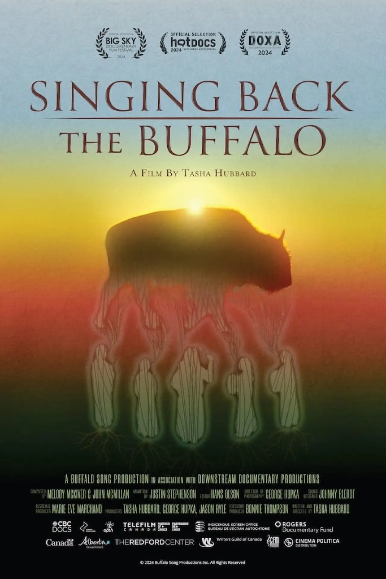 Movie poster "Singing Back the Buffalo"