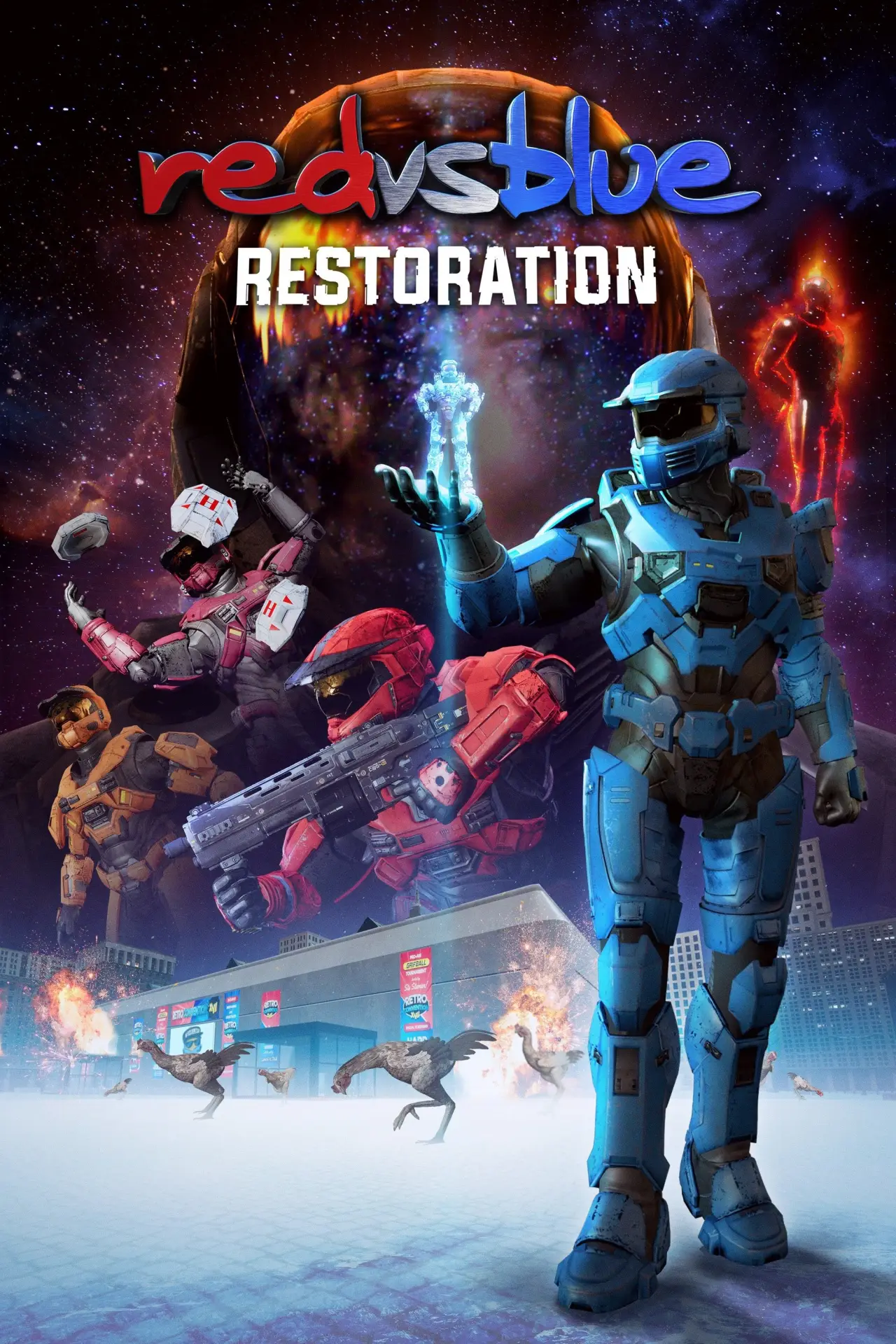 Movie poster "Red vs. Blue: Restoration"