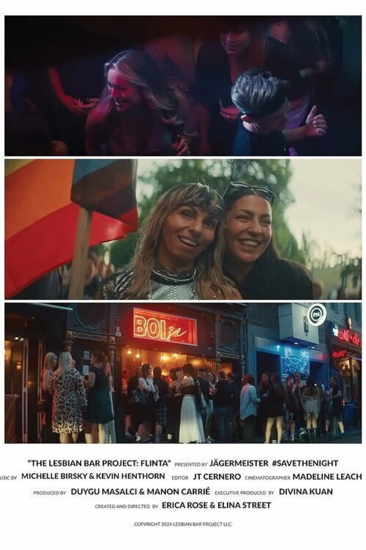 Movie poster "The Lesbian Bar Project: FLINTA"