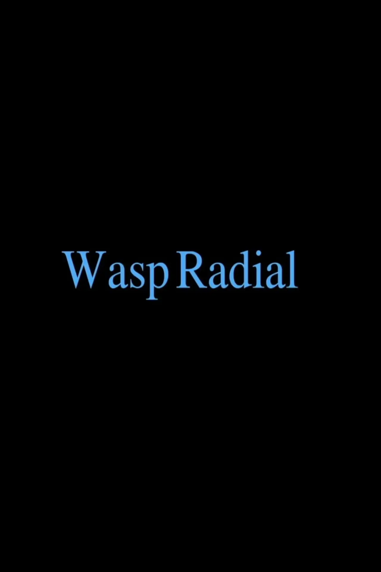 Movie poster "Wasp Radial"