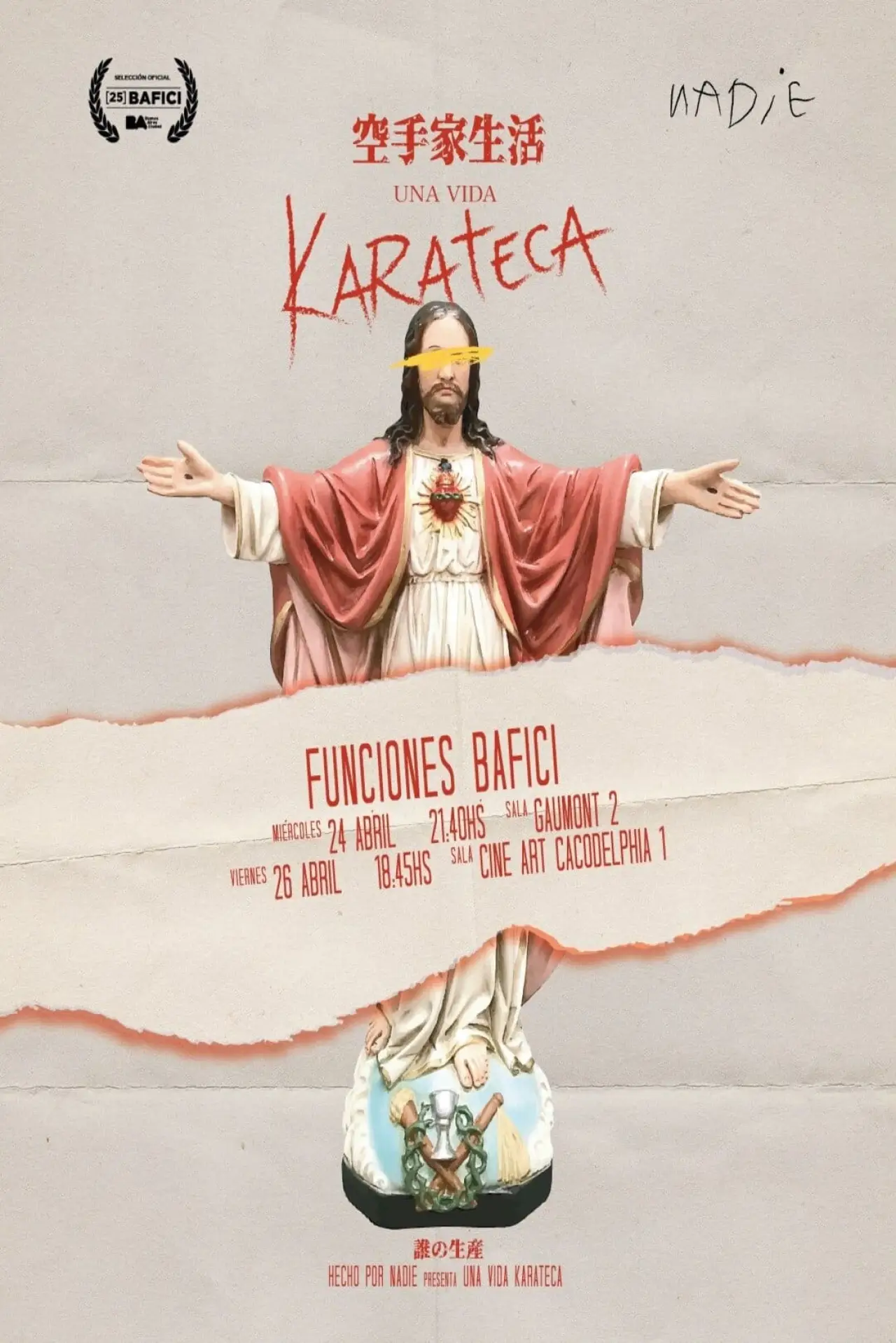 Movie poster "Una vida karateca"