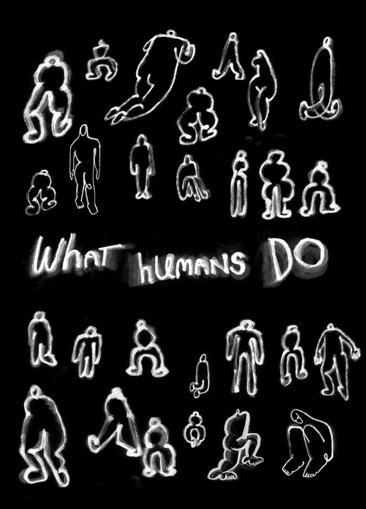 Movie poster "What Humans Do"