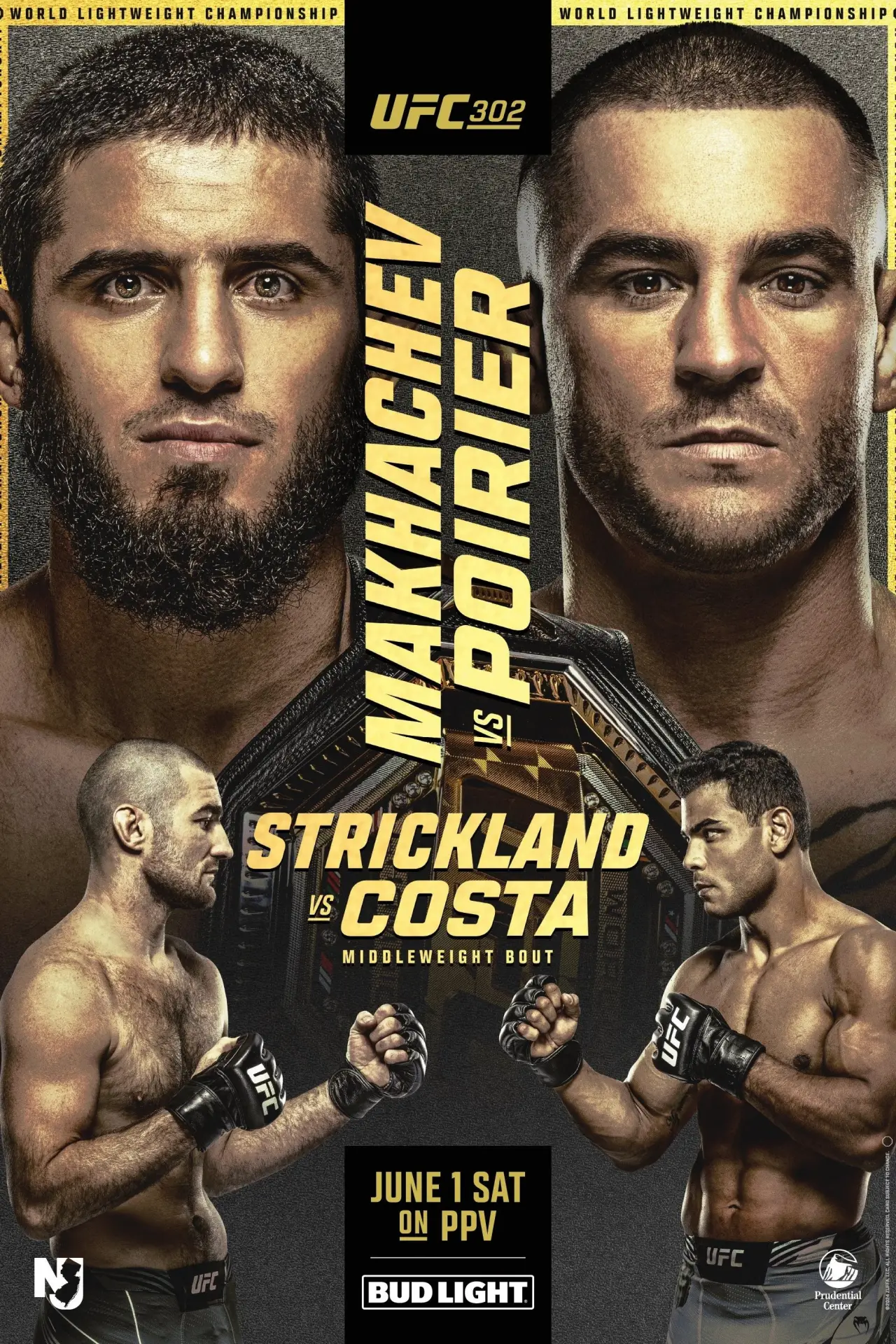 Movie poster "UFC 302: Makhachev vs. Poirier"