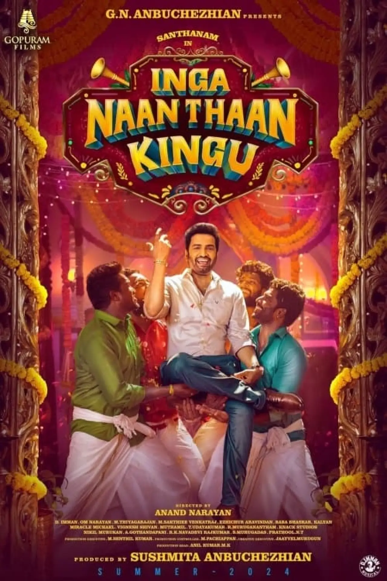 Movie poster "Inga Naan Thaan Kingu"
