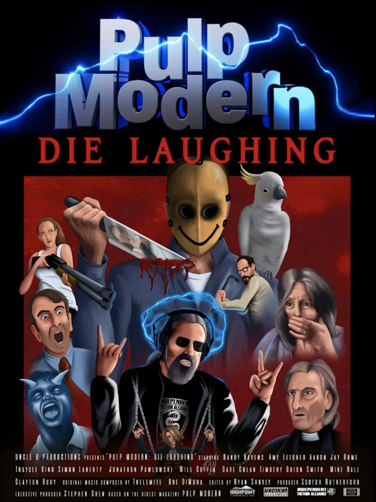 Movie poster "Pulp Modern: Die Laughing"