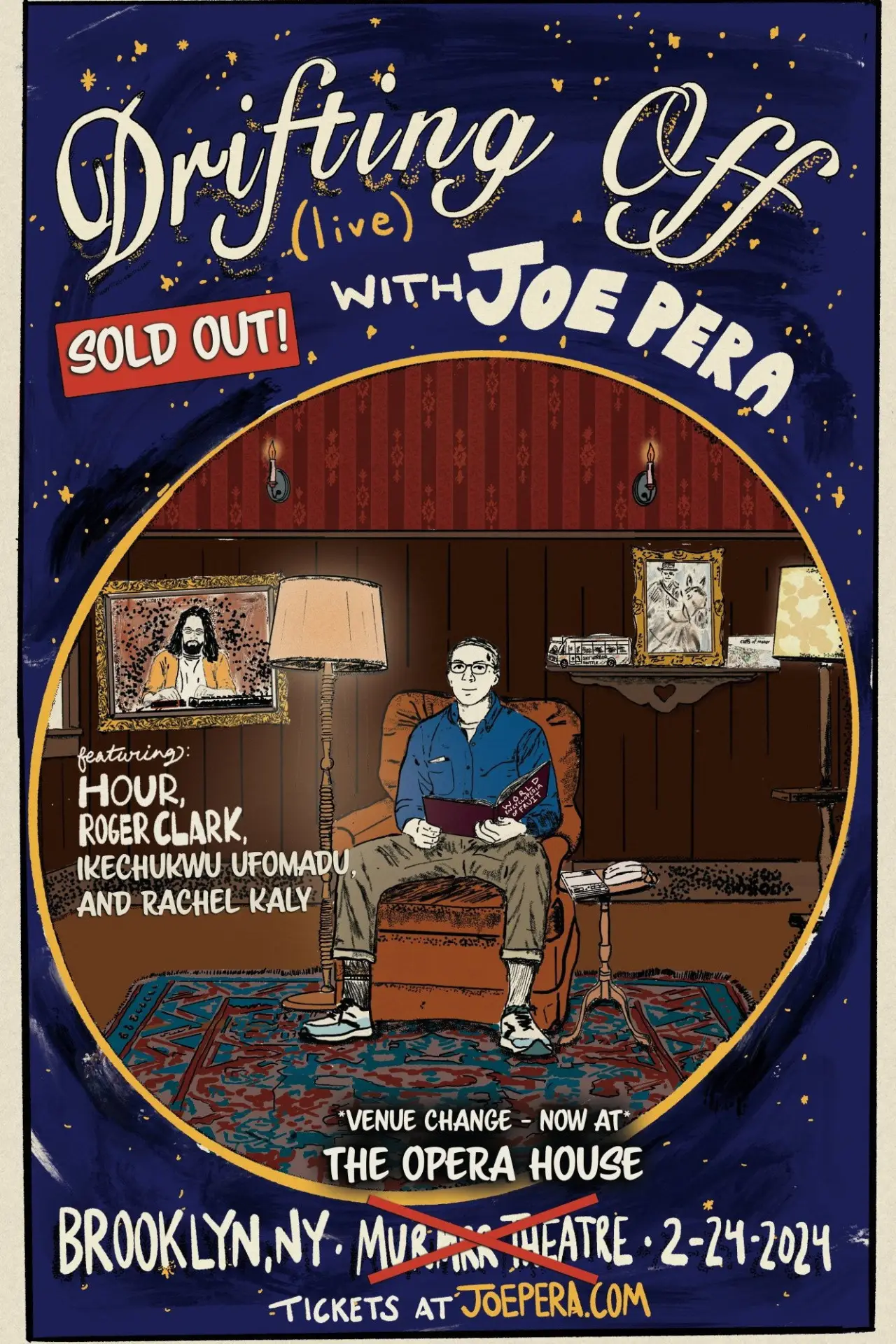 Movie poster "Drifting Off with Joe Pera: Live at the Brooklyn Opera House"