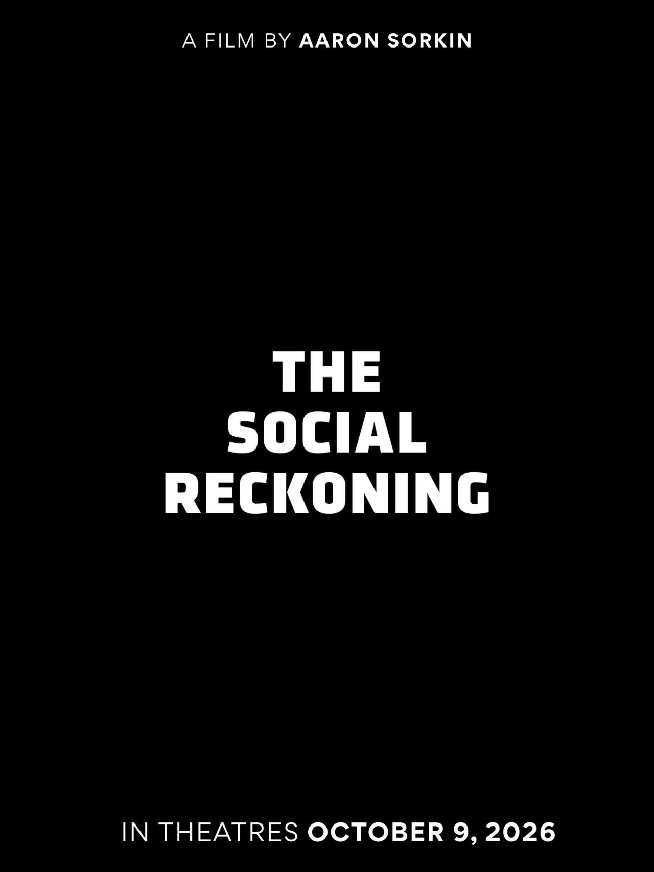 Movie poster "The Social Reckoning"