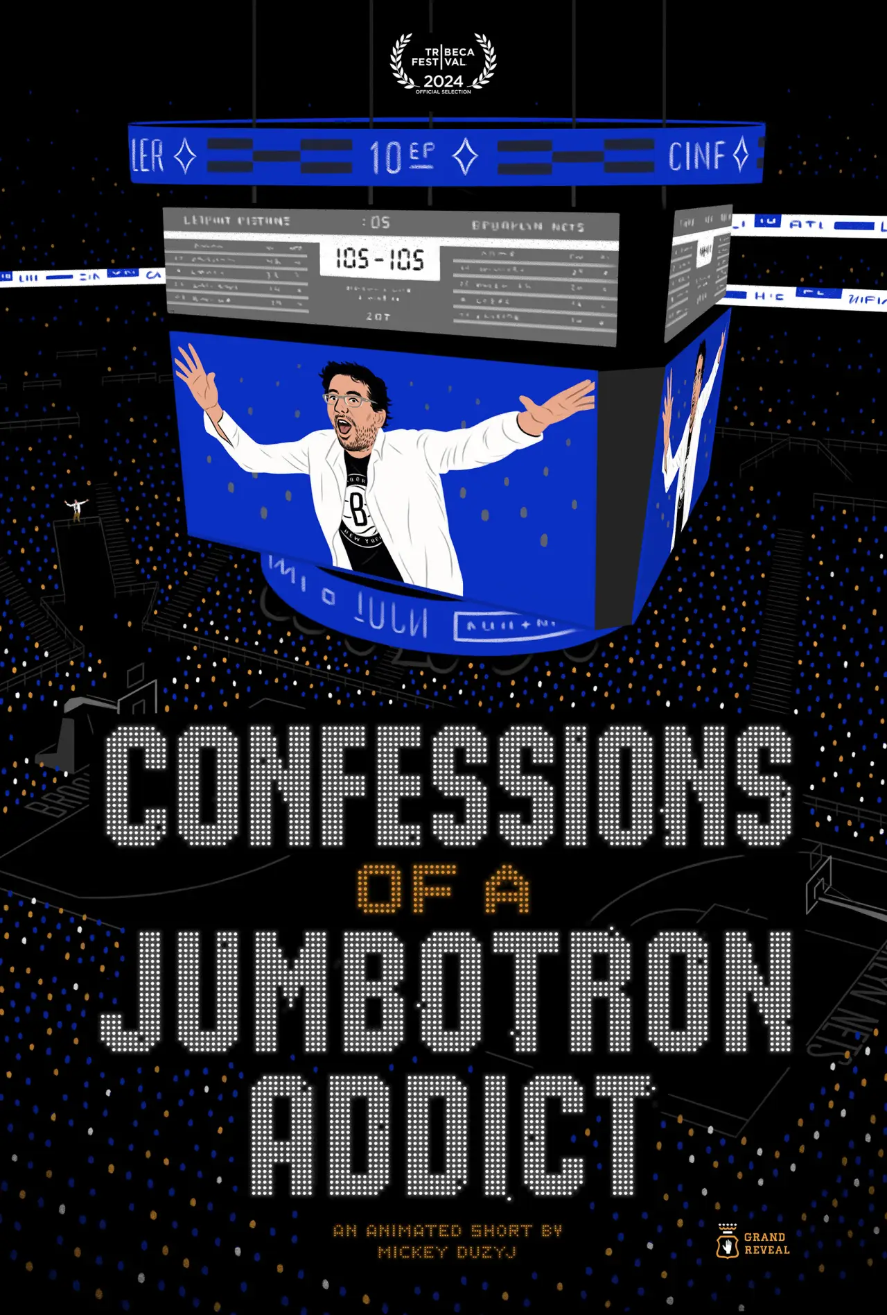 Movie poster "Confessions of a Jumbotron Addict"