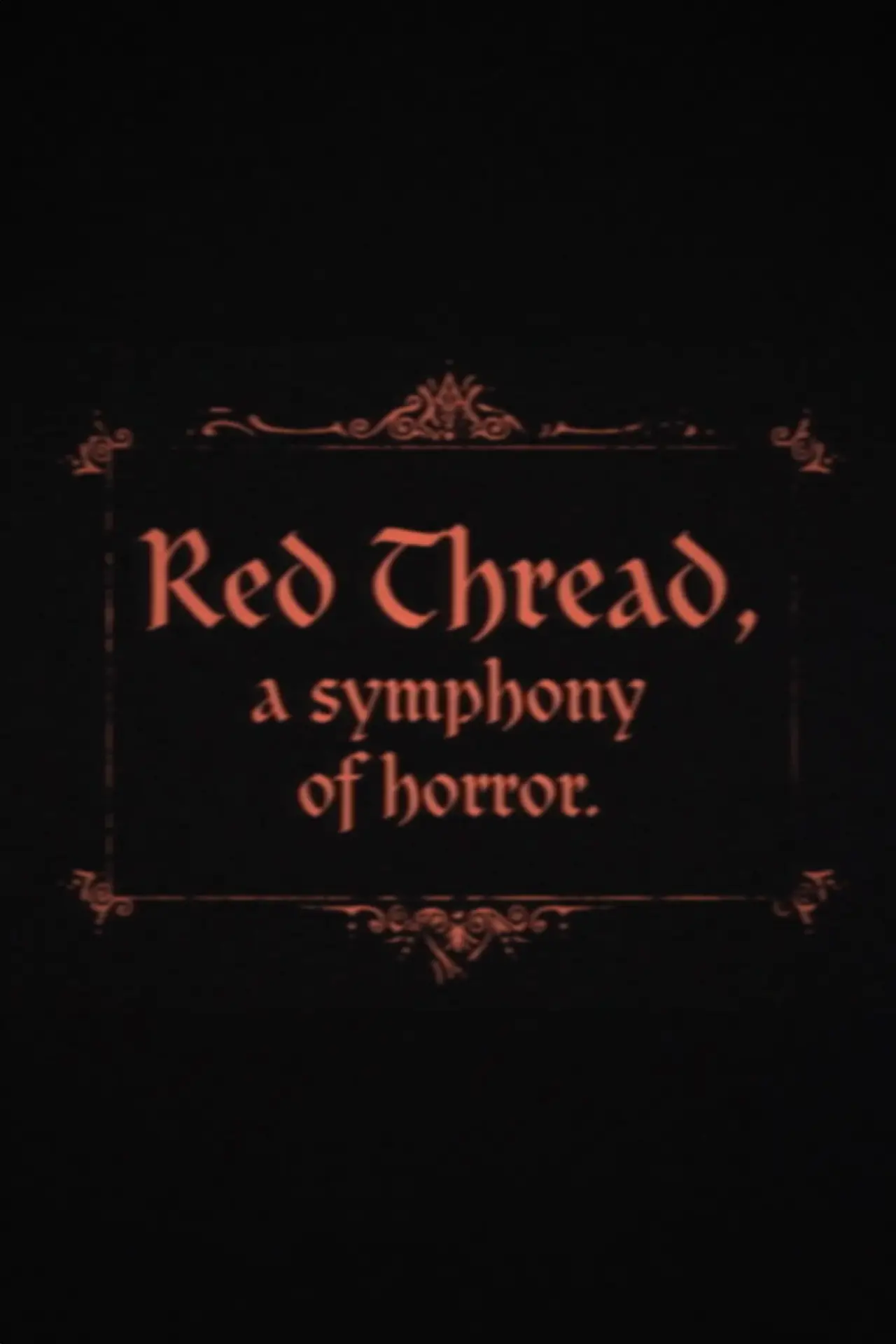 Movie poster "red thread. / new jerusalem."