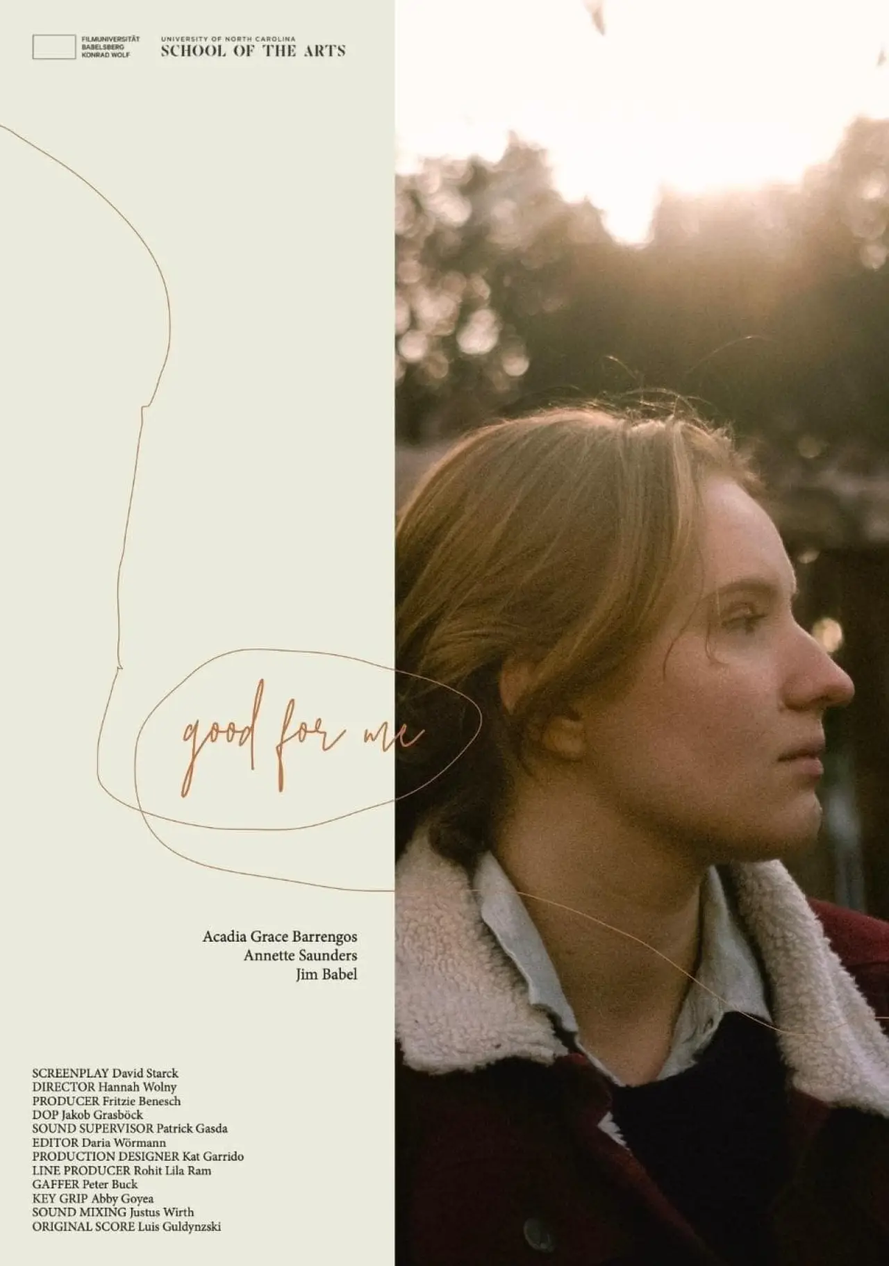 Movie poster "good for me"