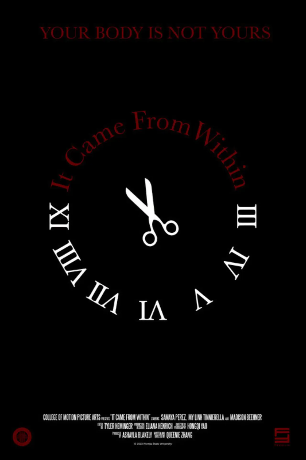 Movie poster "It Came from Within"