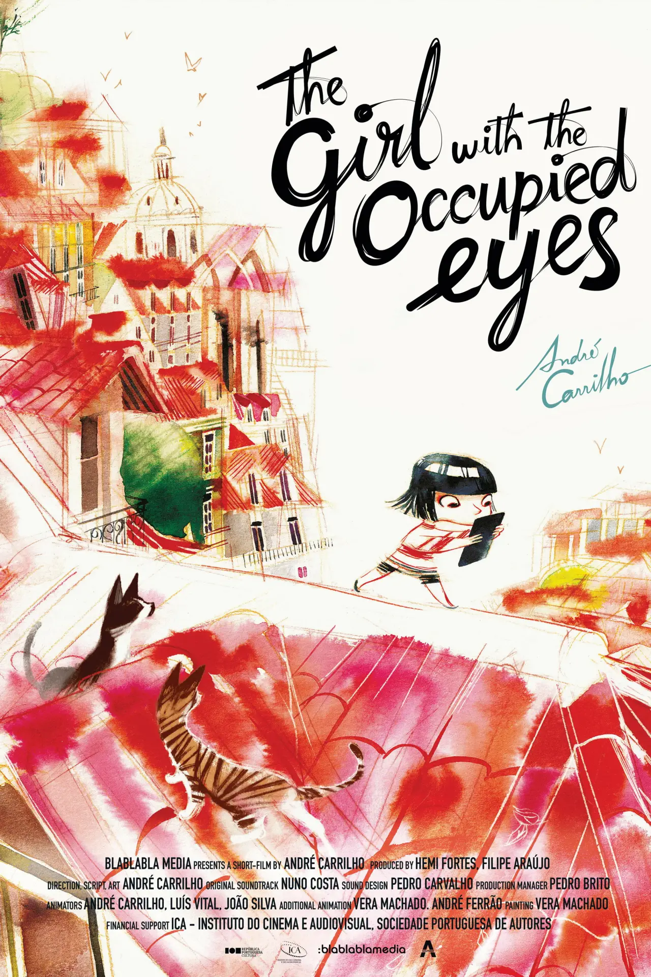 Movie poster "The Girl with the Occupied Eyes"