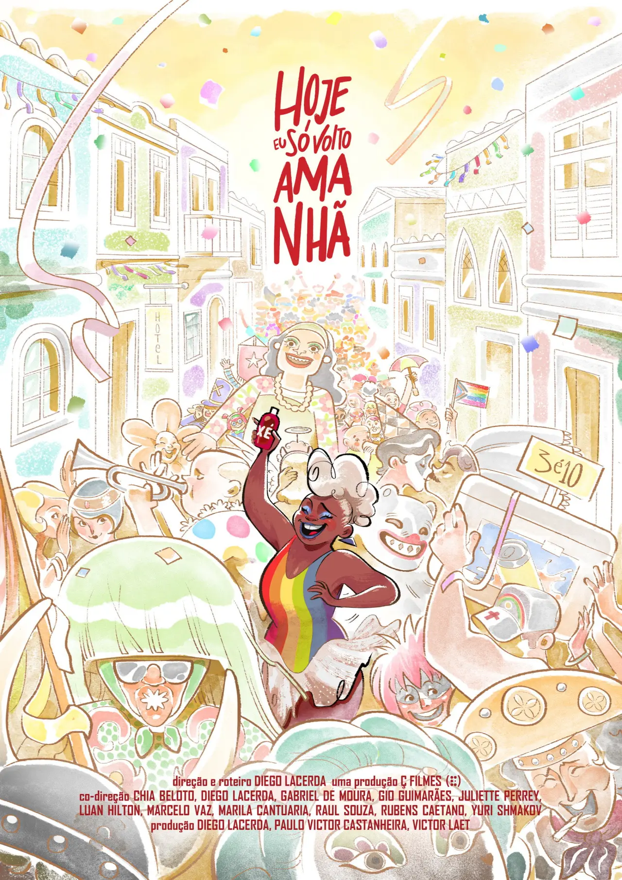 Movie poster "Hoje Eu Só Volto Amanhã"