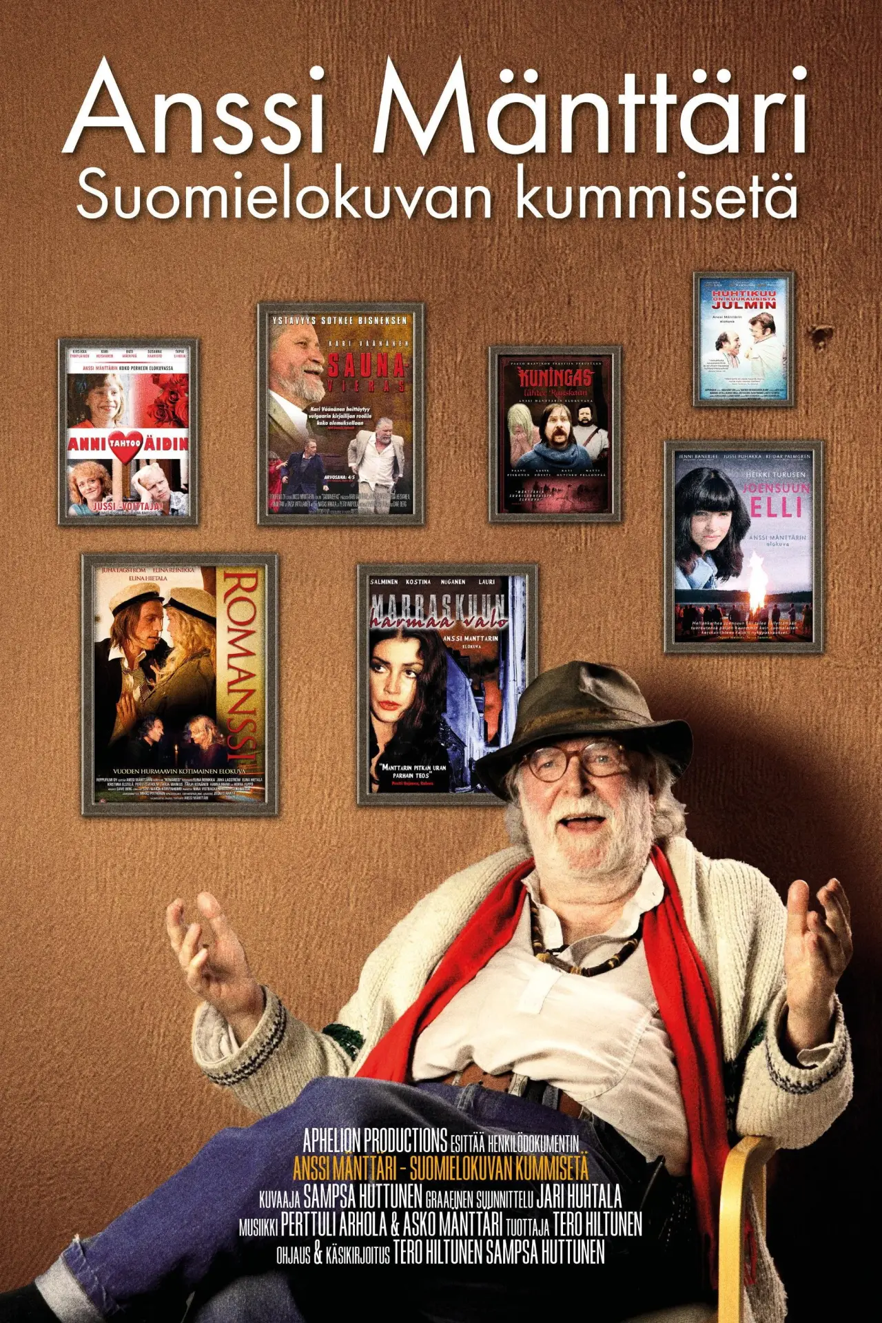 Movie poster "Anssi Mänttäri – Suomielokuvan kummisetä"