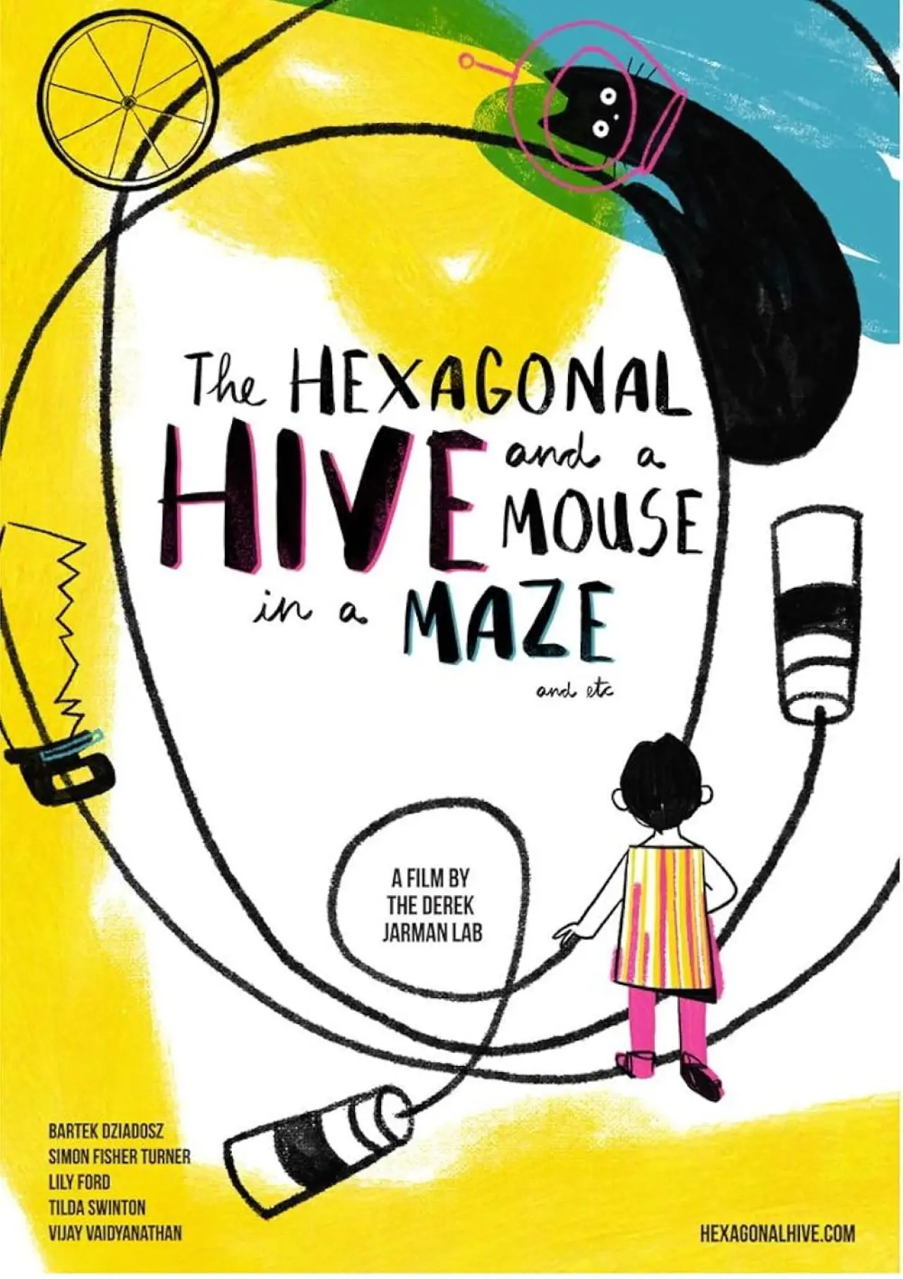 Movie poster "The Hexagonal Hive and a Mouse in a Maze"