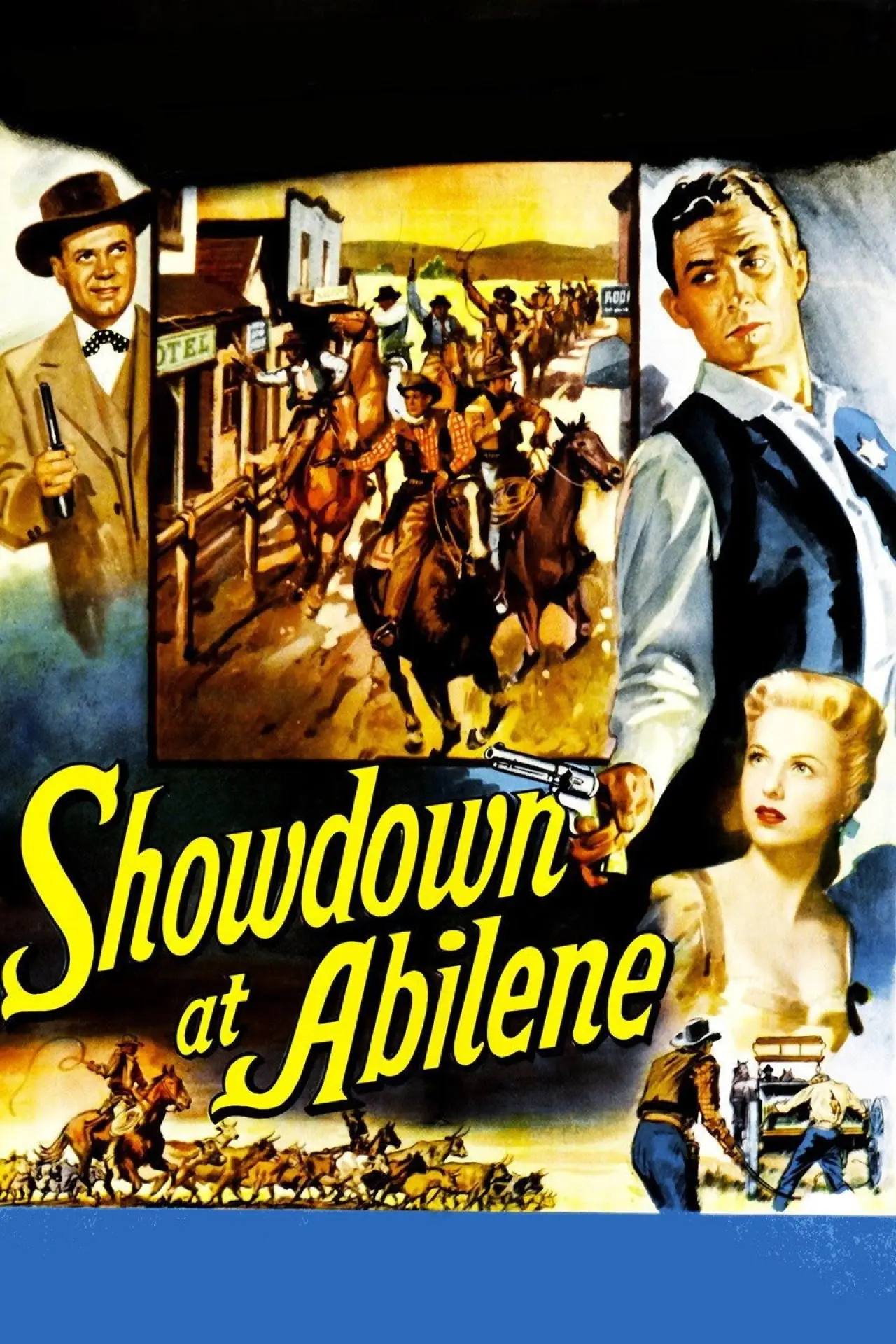 Movie poster "Showdown at Abilene"